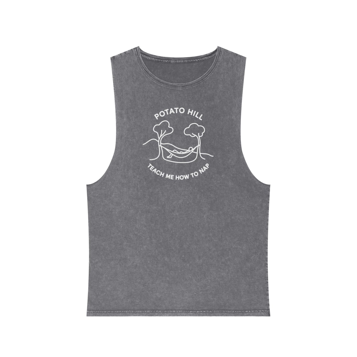 Casual Graphic Tank Top, Potato Hill Teach Me How to Nap, Summer Apparel, Unisex Summer Shirt, Gift for Him, Her, Outdoor Wear, Beach Style