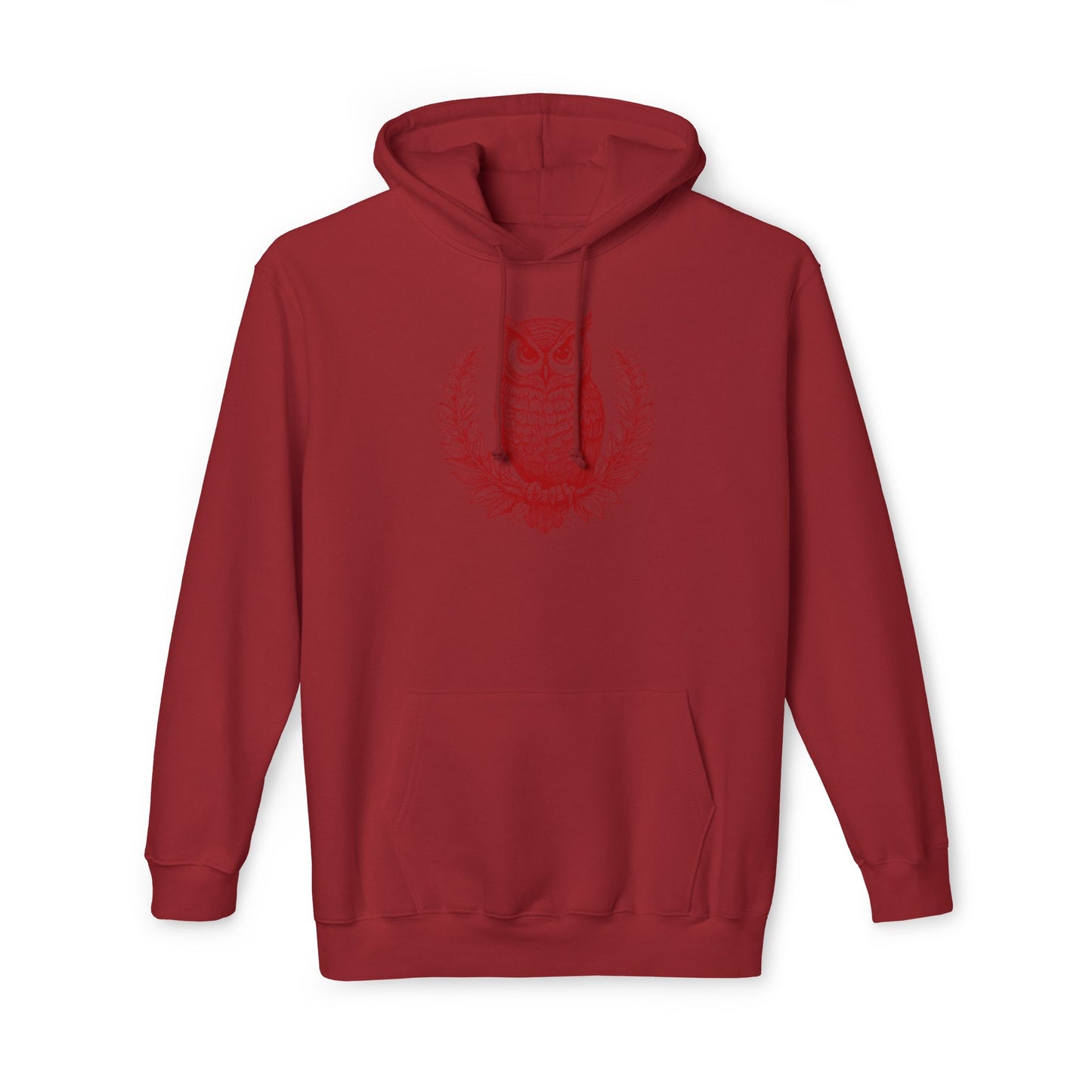 Owl Design Unisex Hooded Sweatshirt - Cozy & Stylish Gift for Nature Lovers