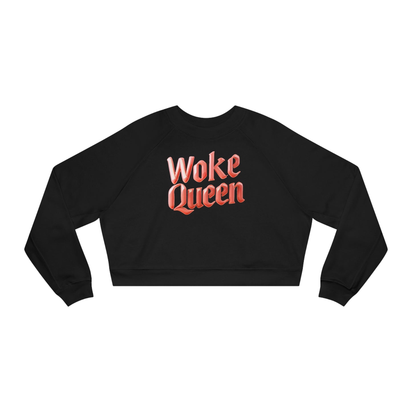 Woke Queen Women's Cropped Fleece Pullover