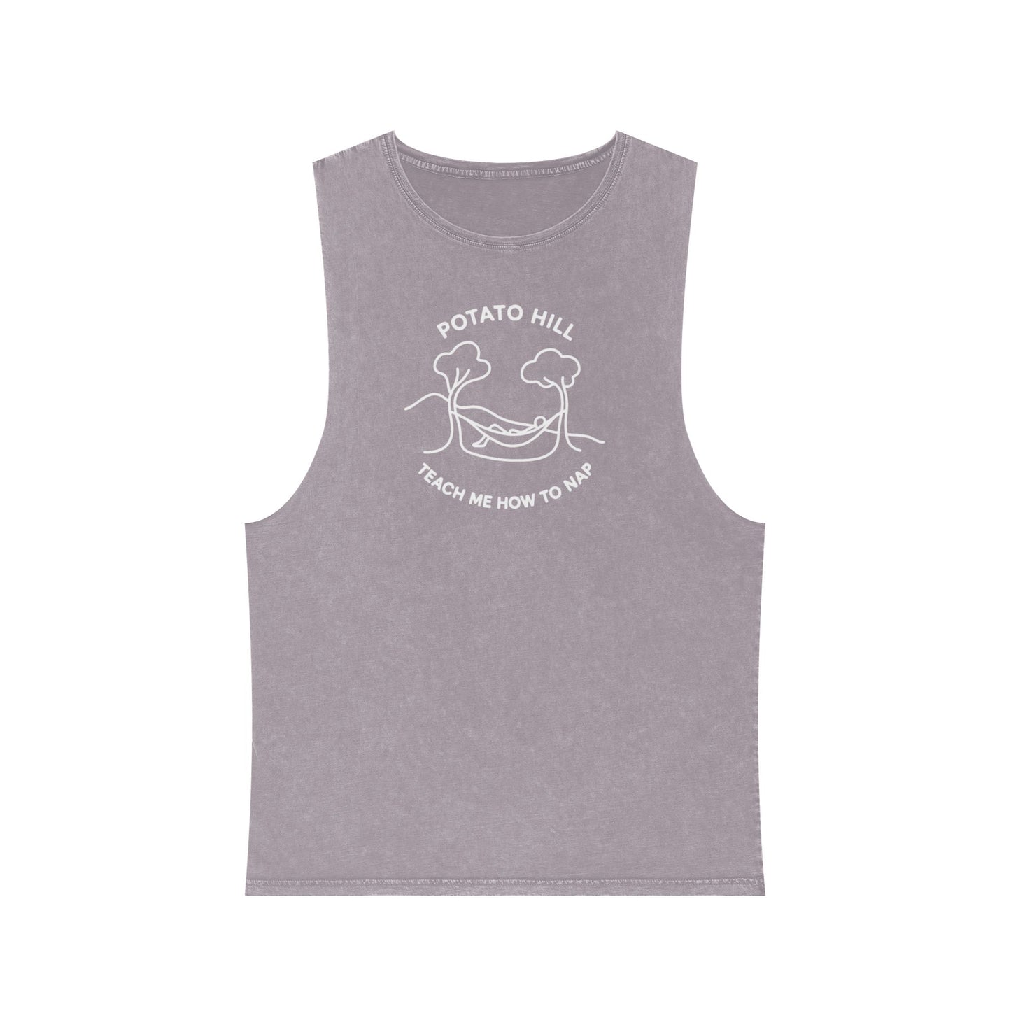 Casual Graphic Tank Top, Potato Hill Teach Me How to Nap, Summer Apparel, Unisex Summer Shirt, Gift for Him, Her, Outdoor Wear, Beach Style