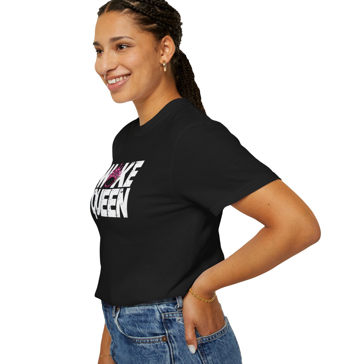 Unisex WOKE QUEEN Tiara Style Garment-Dyed T-shirt