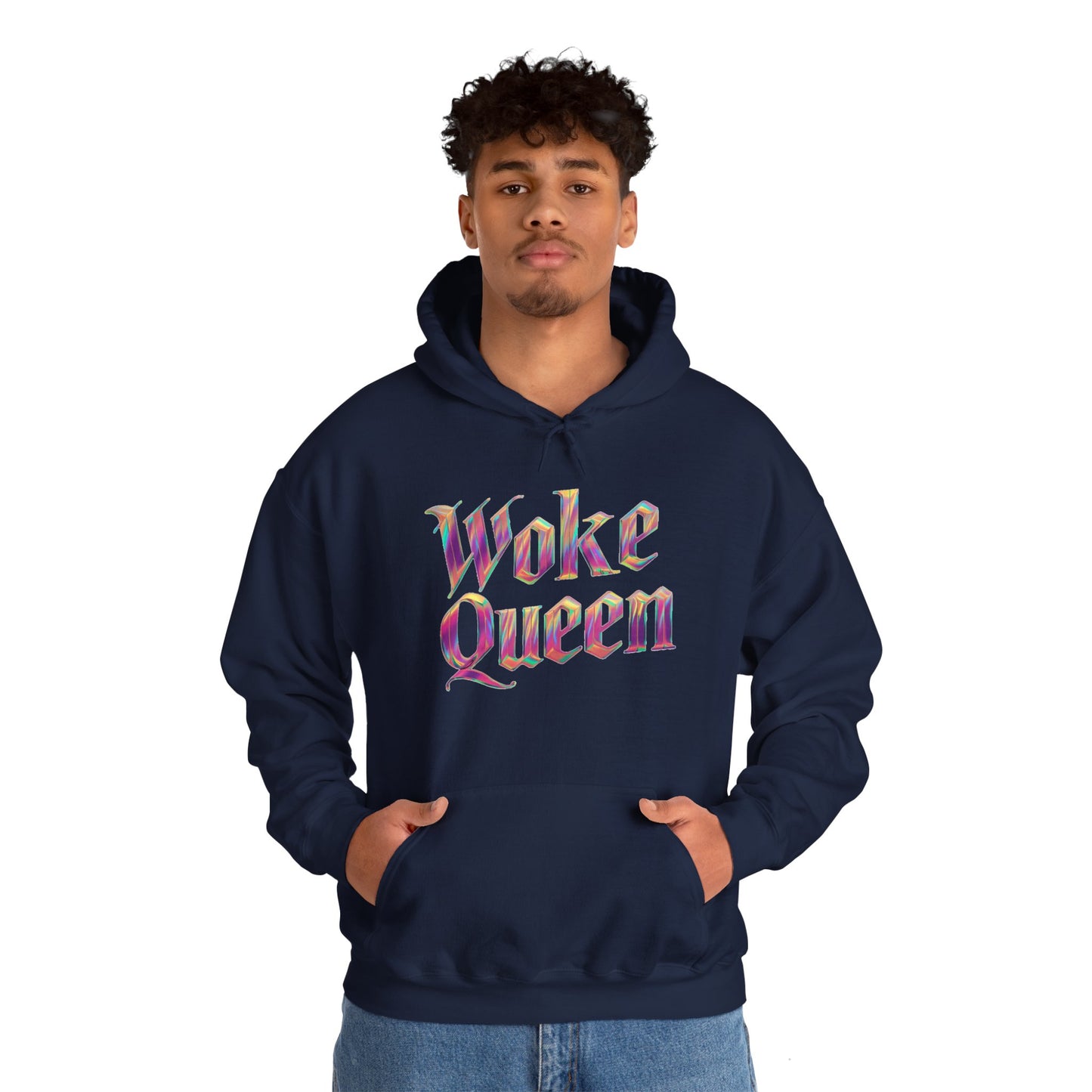 Unisex Woke Queen Gothic Iridescence Hooded Sweatshirt