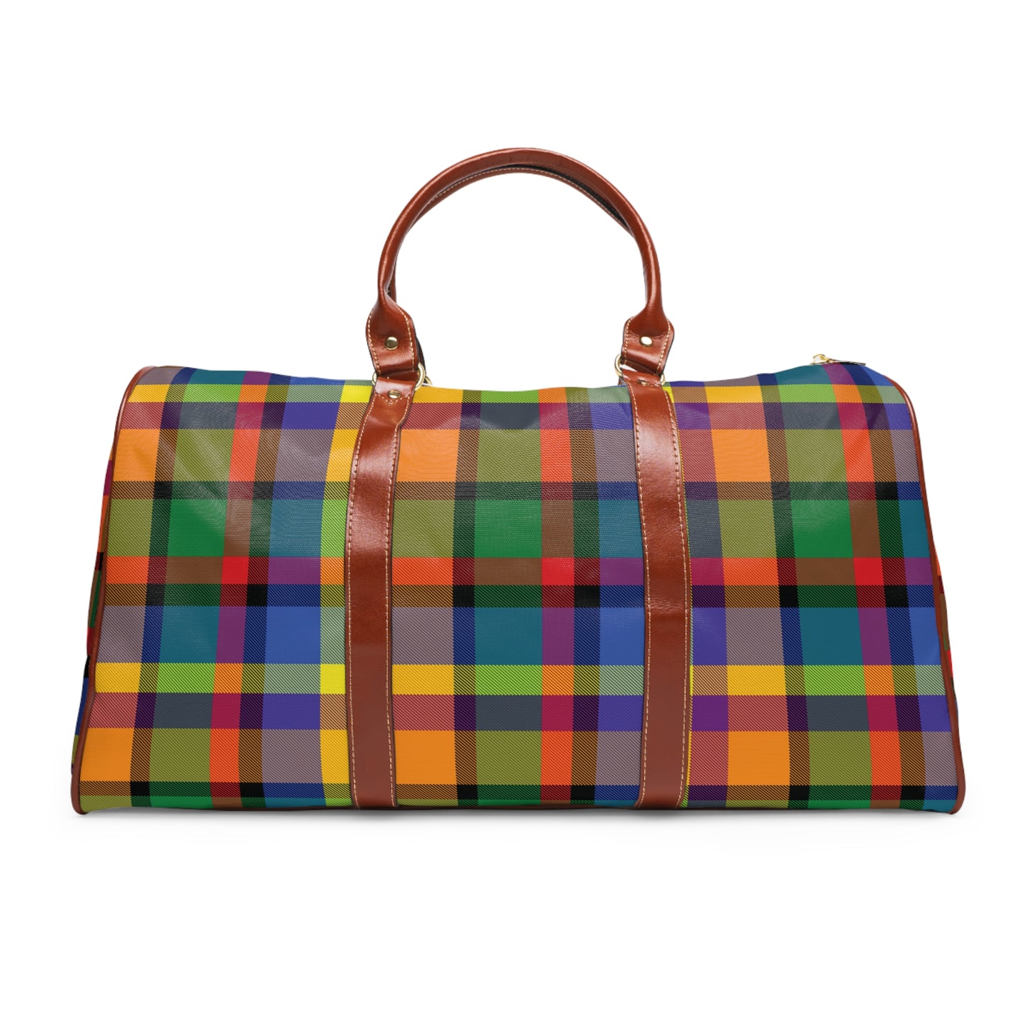 Bright and Happy Plaid Travel Bag