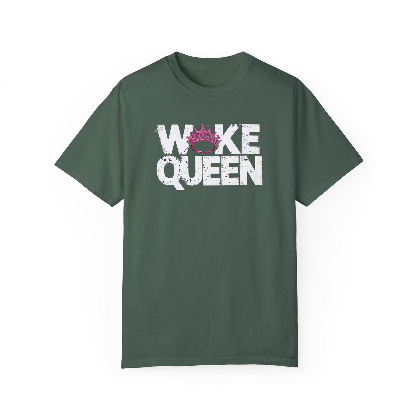 Unisex WOKE QUEEN Tiara Style Garment-Dyed T-shirt