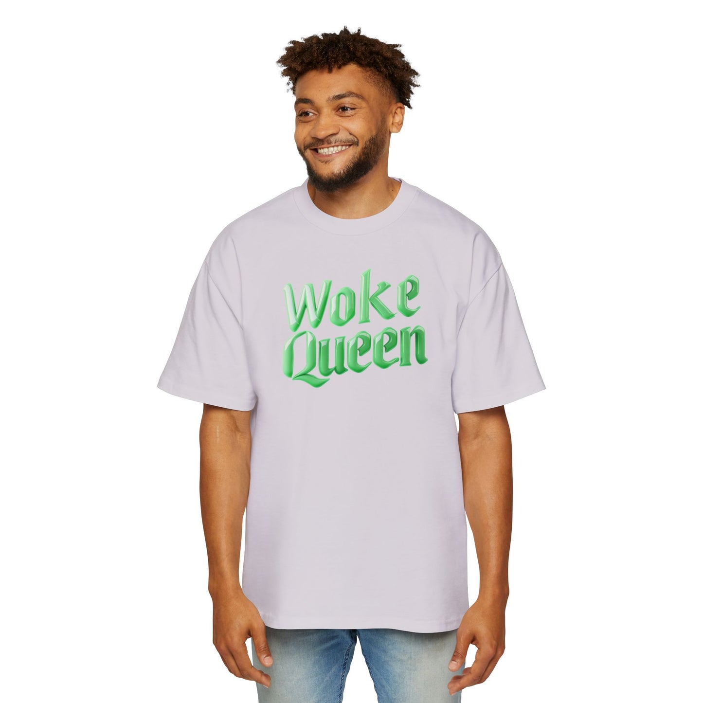 Unisex Heavy Oversized Woke Queen Green Tee