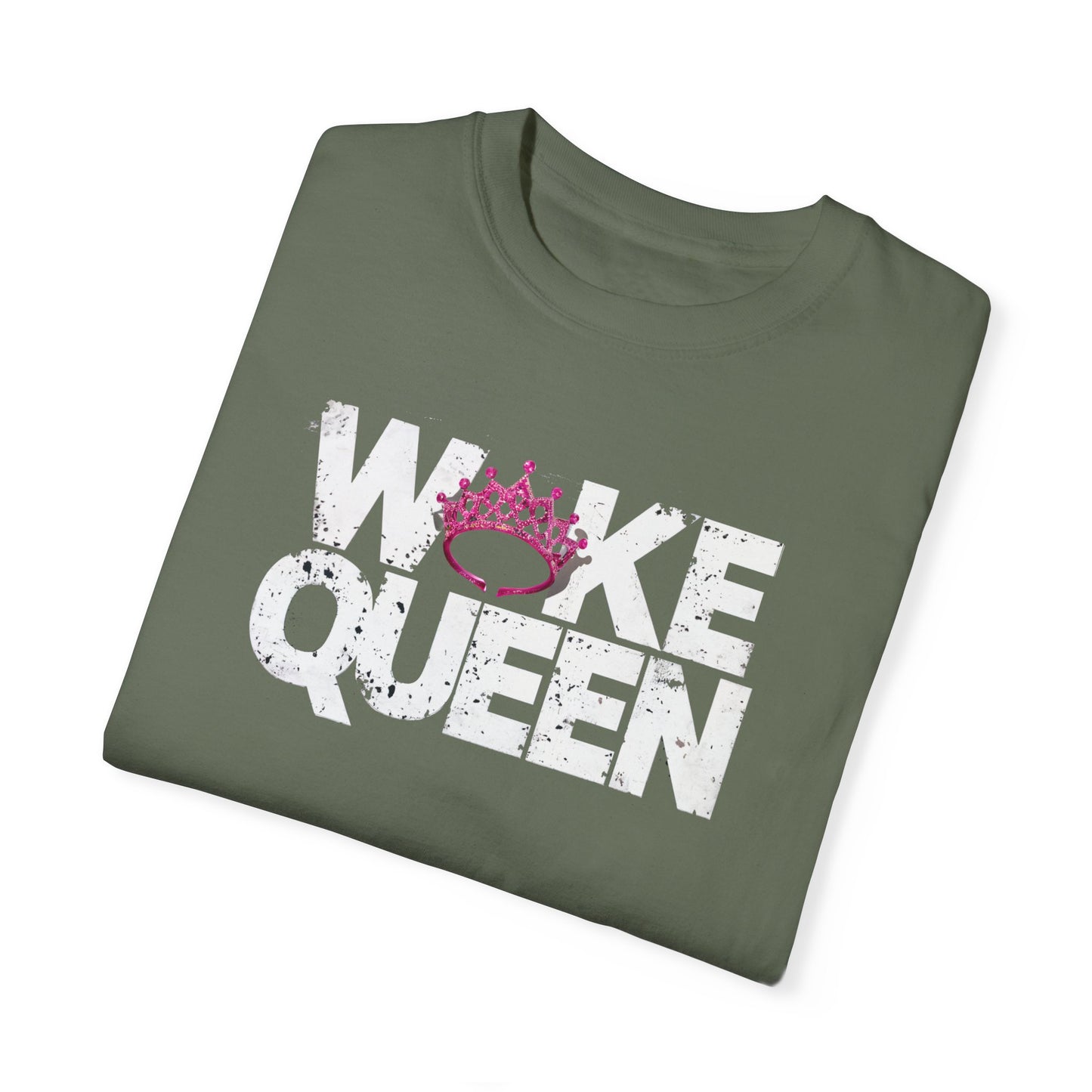 Unisex WOKE QUEEN Tiara Style Garment-Dyed T-shirt