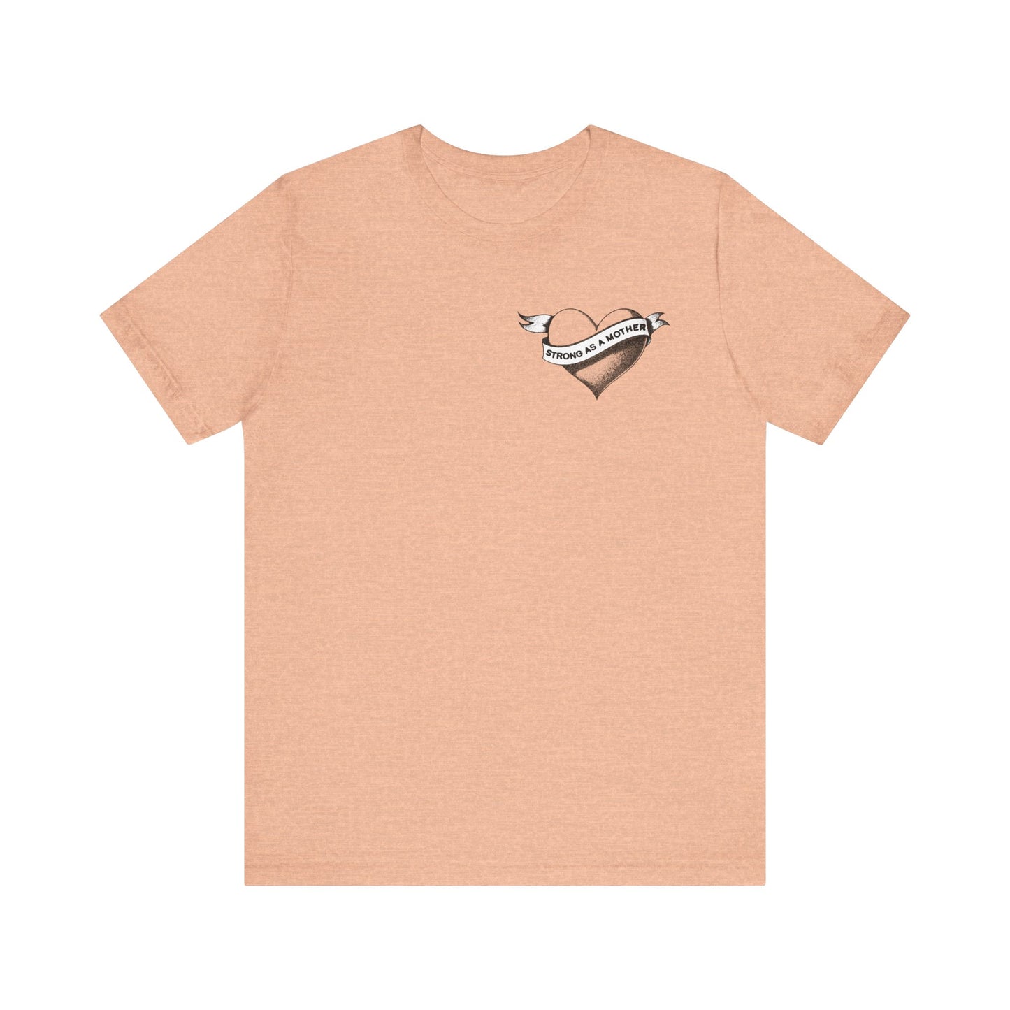 Unisex Strong as a Mother Rockabilly Heart Jersey Short Sleeve Tee