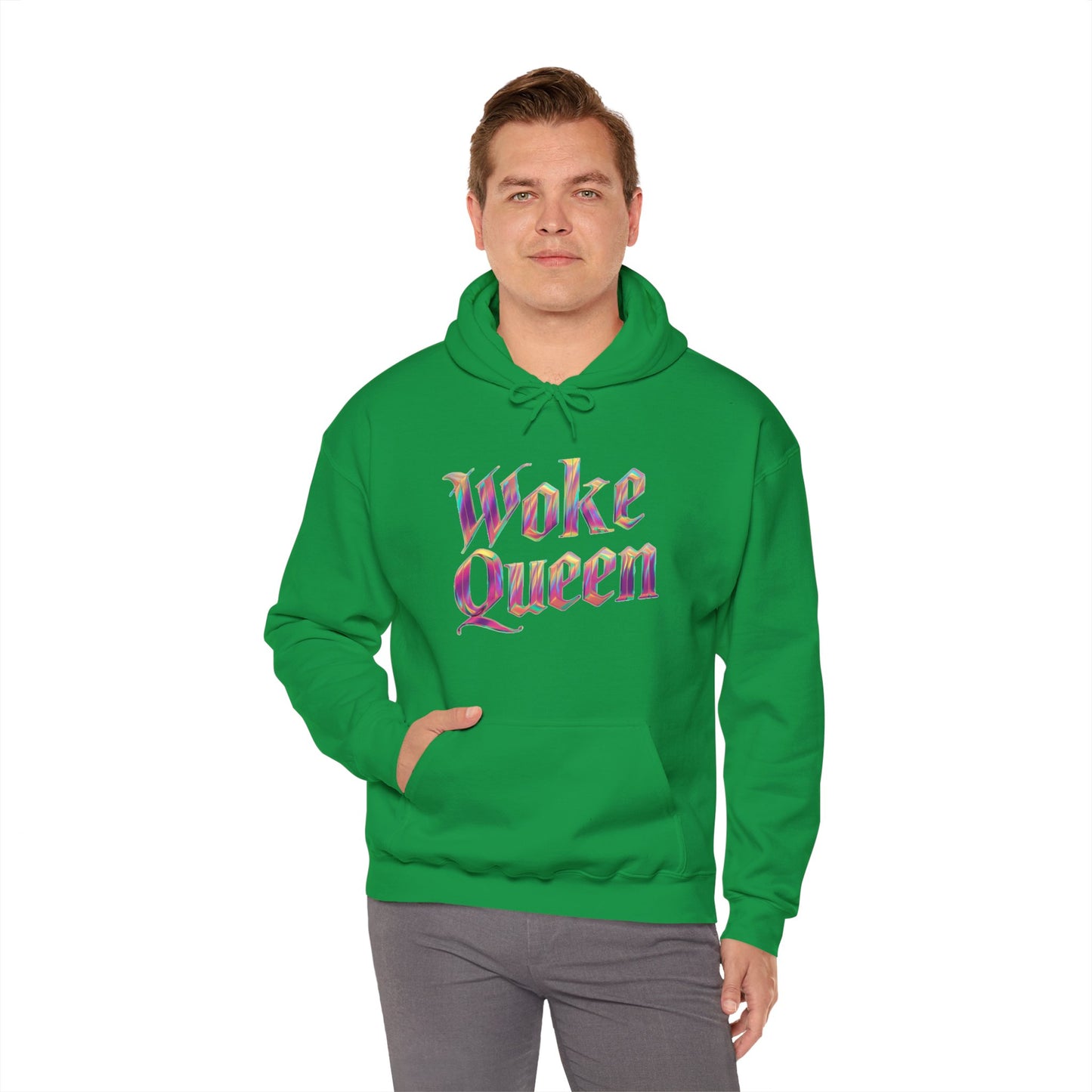 Unisex Woke Queen Gothic Iridescence Hooded Sweatshirt