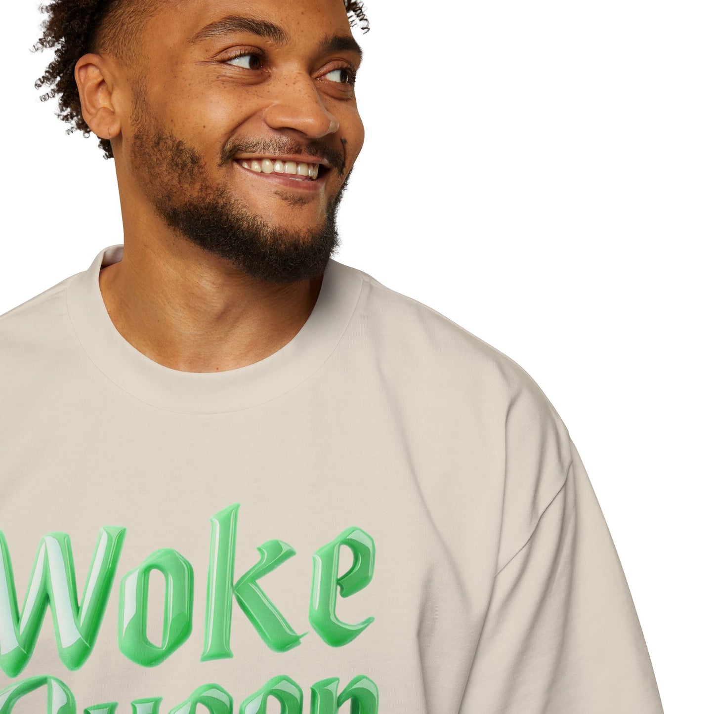 Unisex Heavy Oversized Woke Queen Green Tee