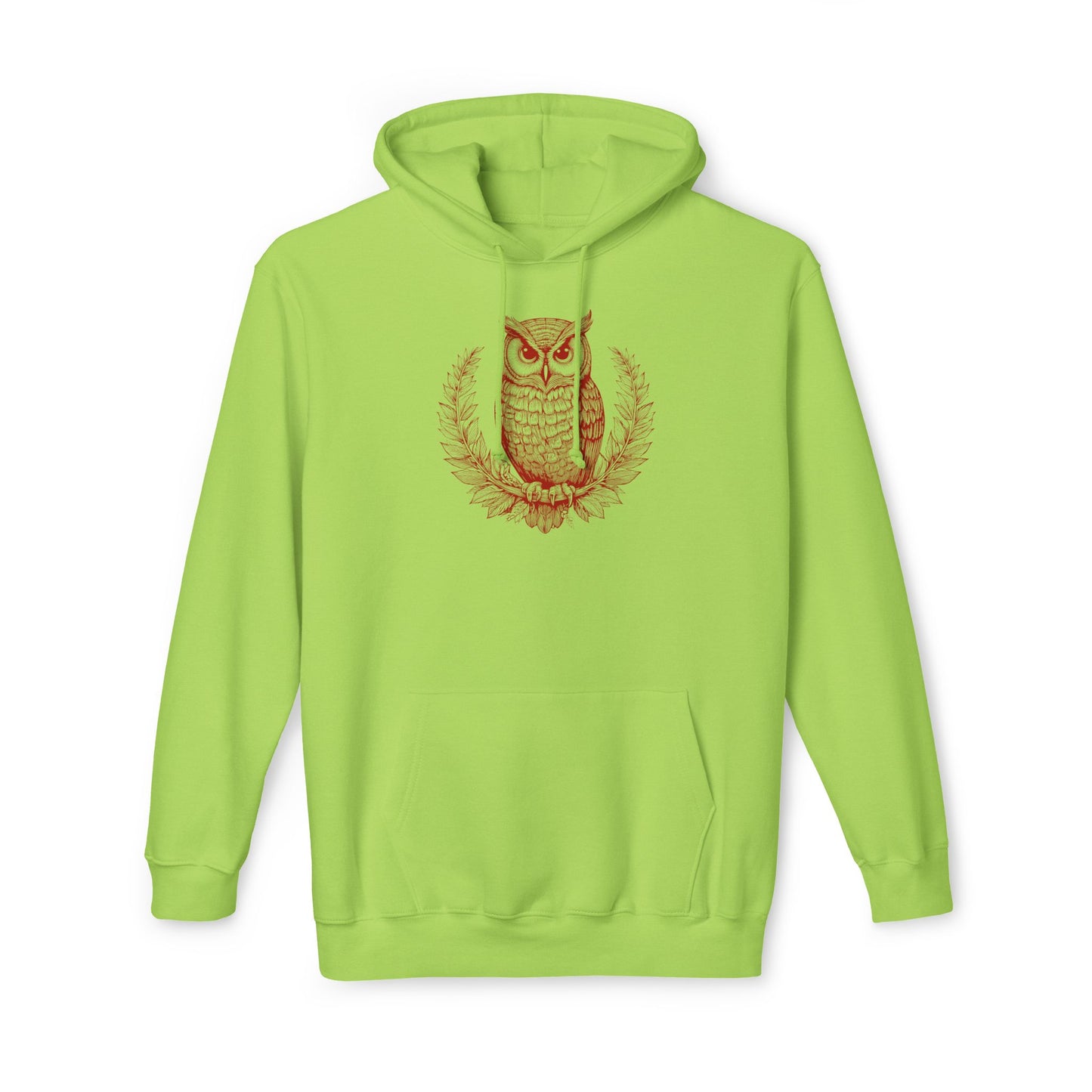 Owl Design Unisex Hooded Sweatshirt - Cozy & Stylish Gift for Nature Lovers