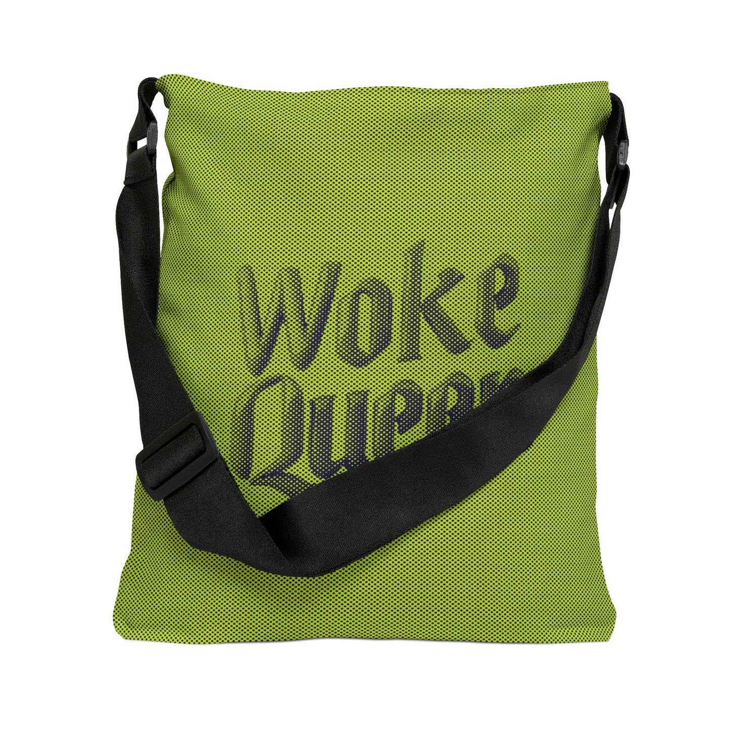 WOKE QUEEN Cross-Body Tote Bag - Lime Green