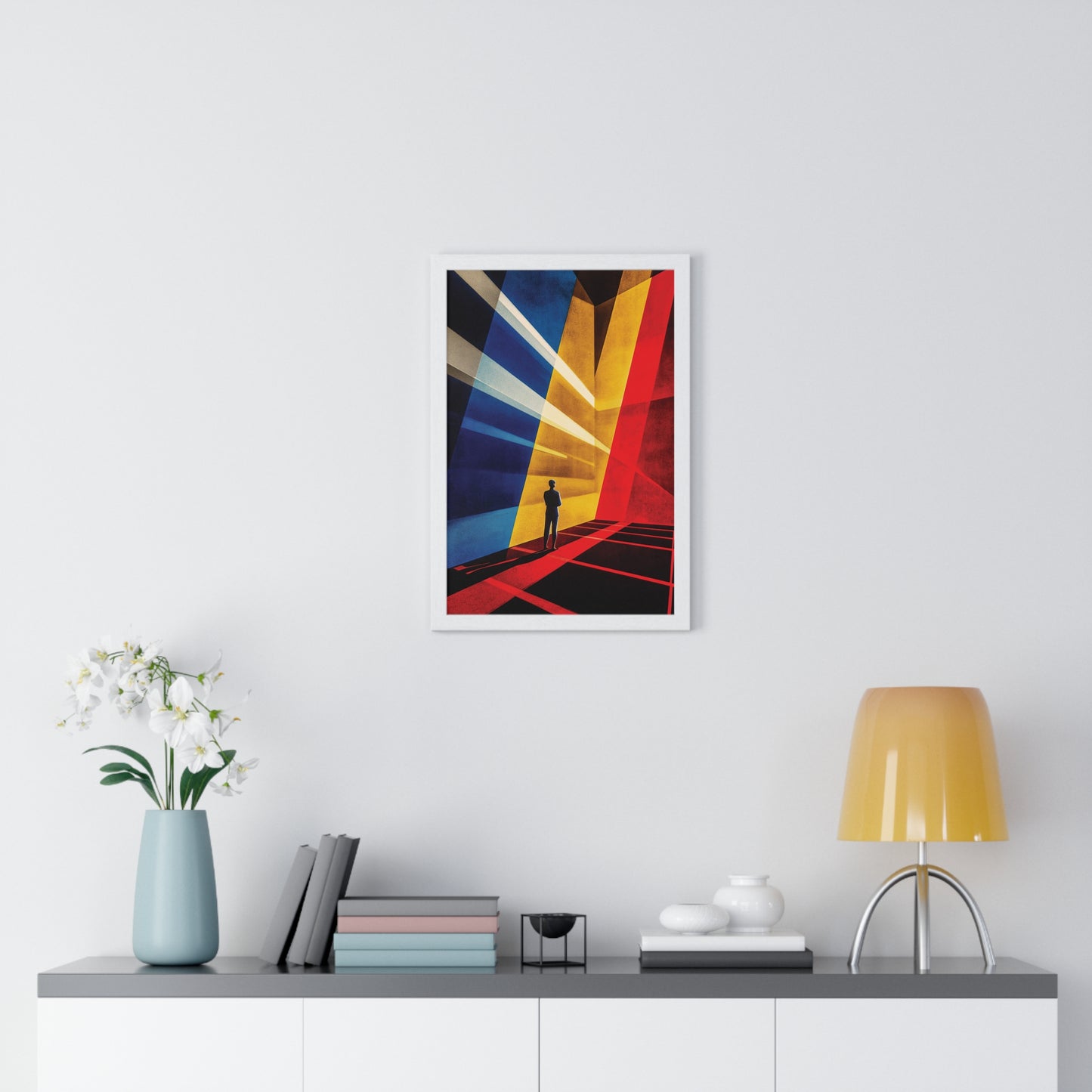 Bauhaus Mister Movie Theater Vertical Framed Poster