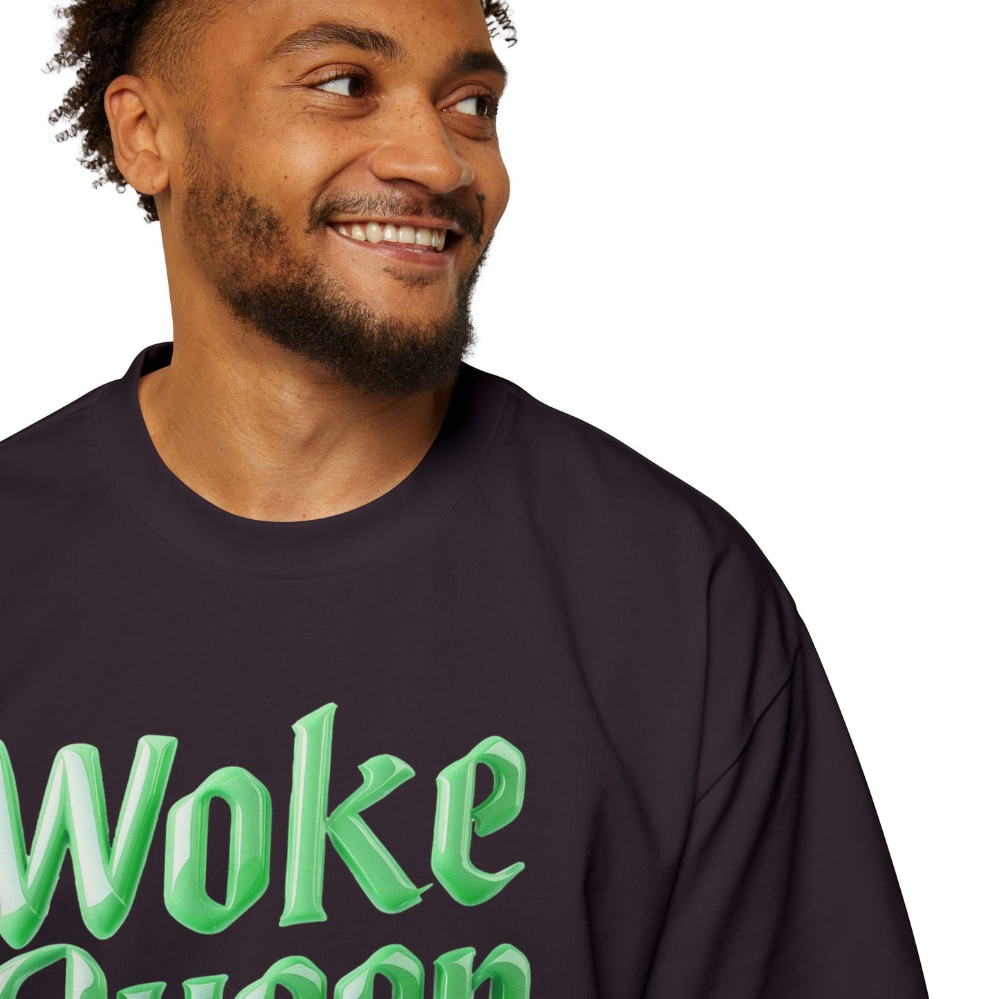 Unisex Heavy Oversized Woke Queen Green Tee