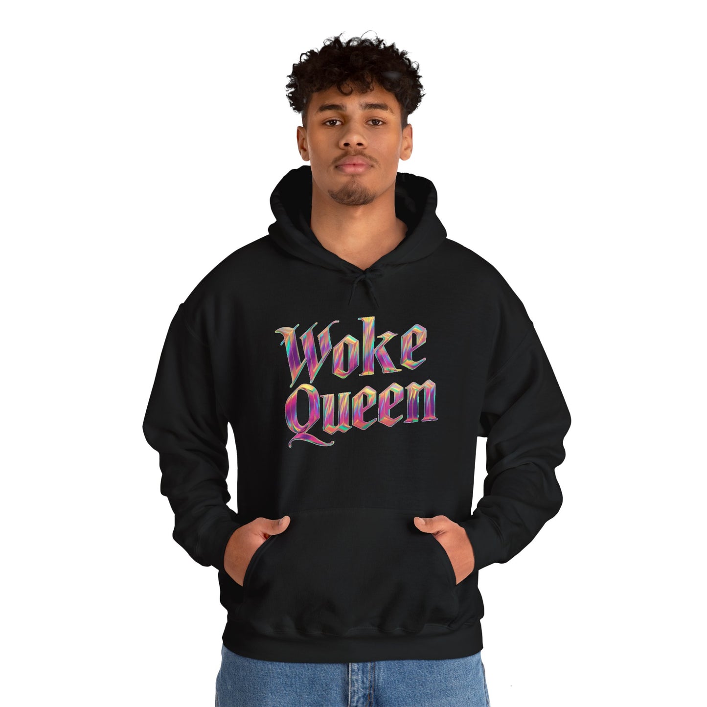 Unisex Woke Queen Gothic Iridescence Hooded Sweatshirt