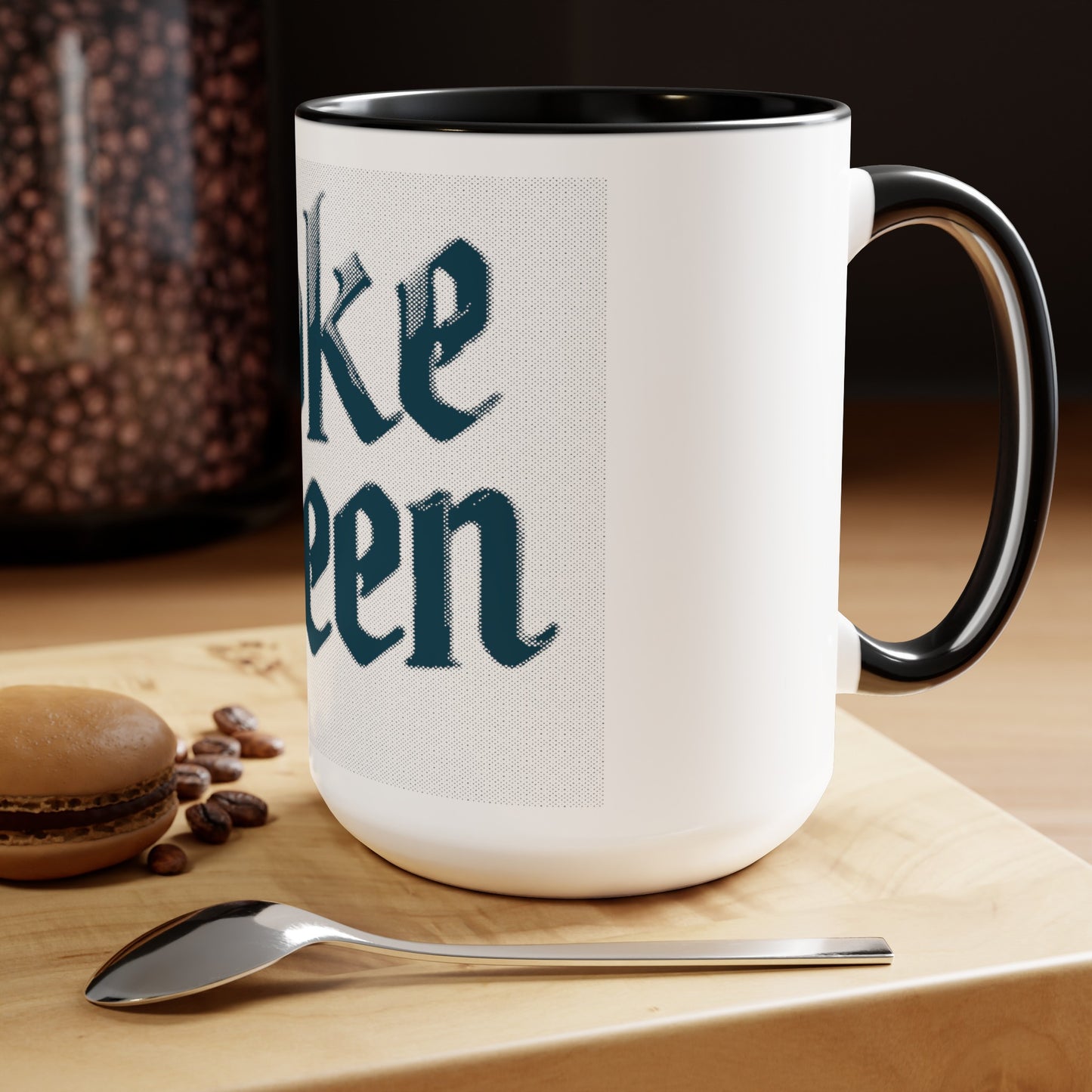 Woke Queen Two-Tone Coffee Mugs, 15oz
