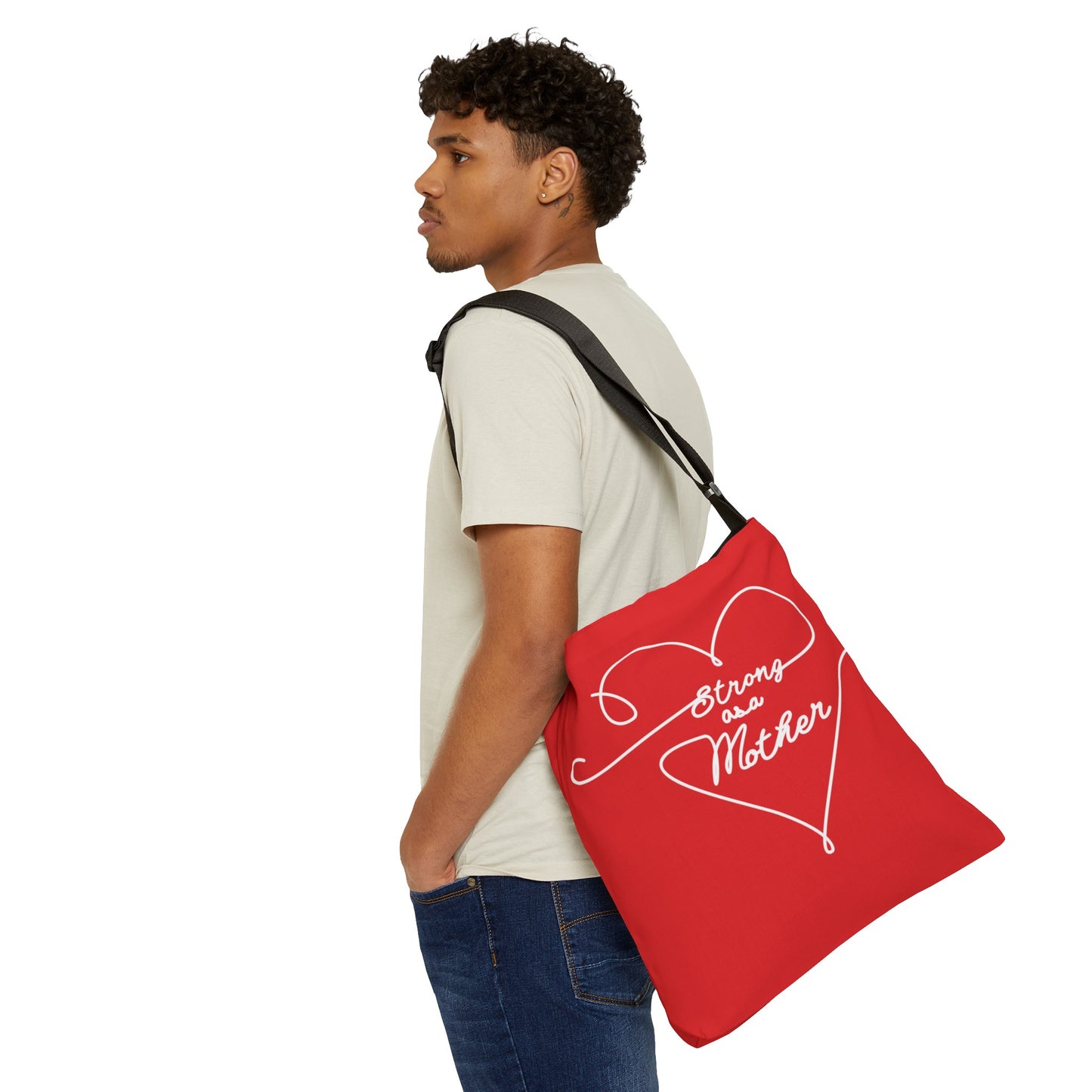 Strong as a Mother Adjustable Tote Bag 9