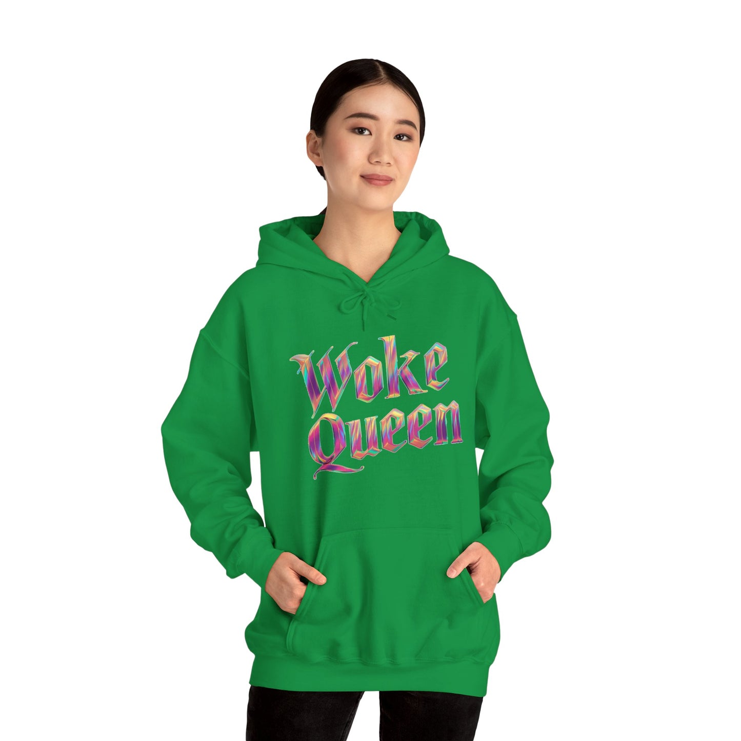 Unisex Woke Queen Gothic Iridescence Hooded Sweatshirt