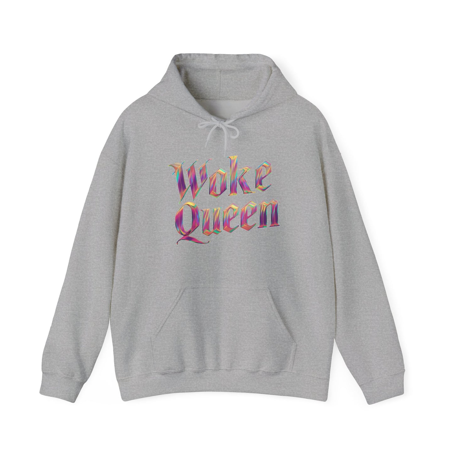 Unisex Woke Queen Gothic Iridescence Hooded Sweatshirt