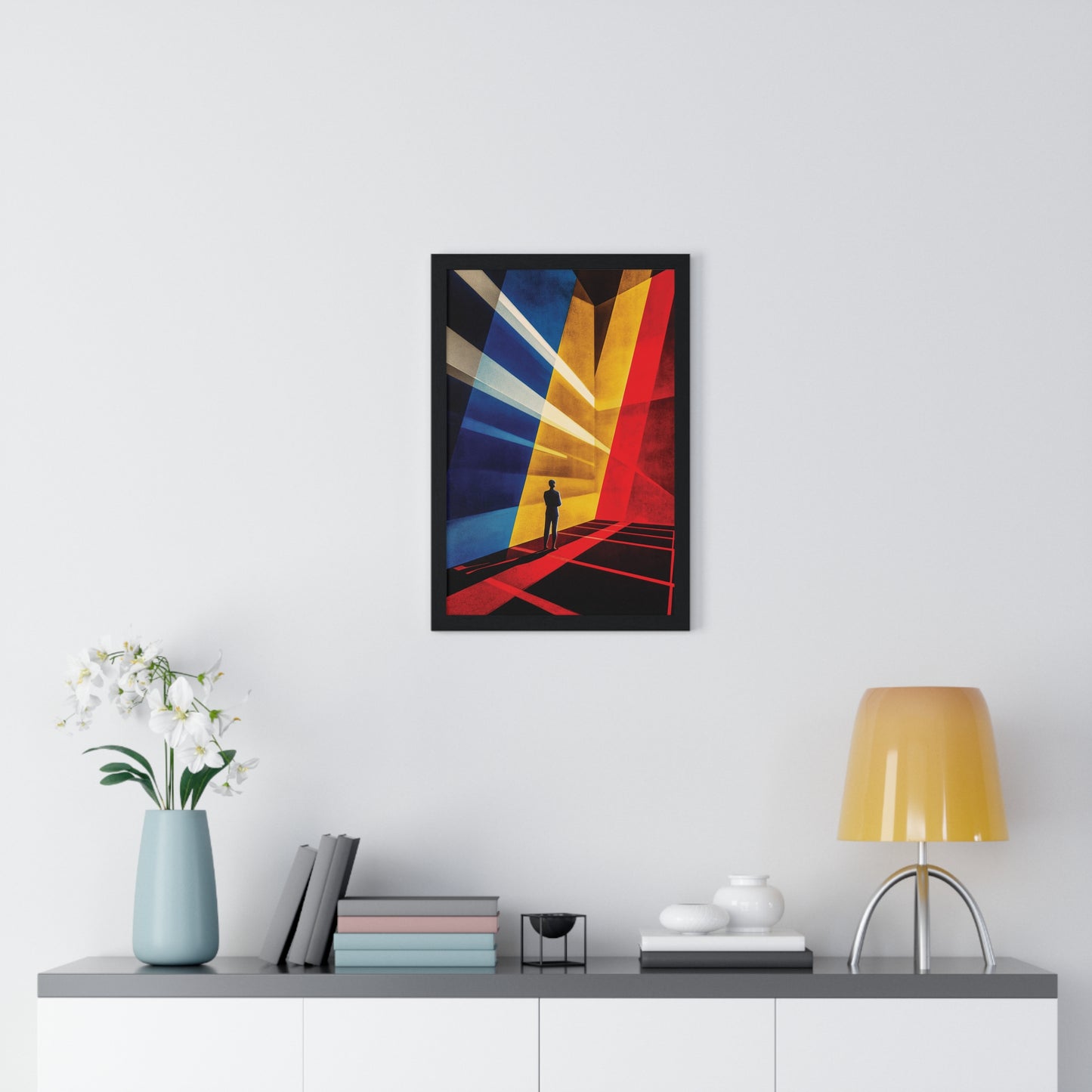 Bauhaus Mister Movie Theater Vertical Framed Poster