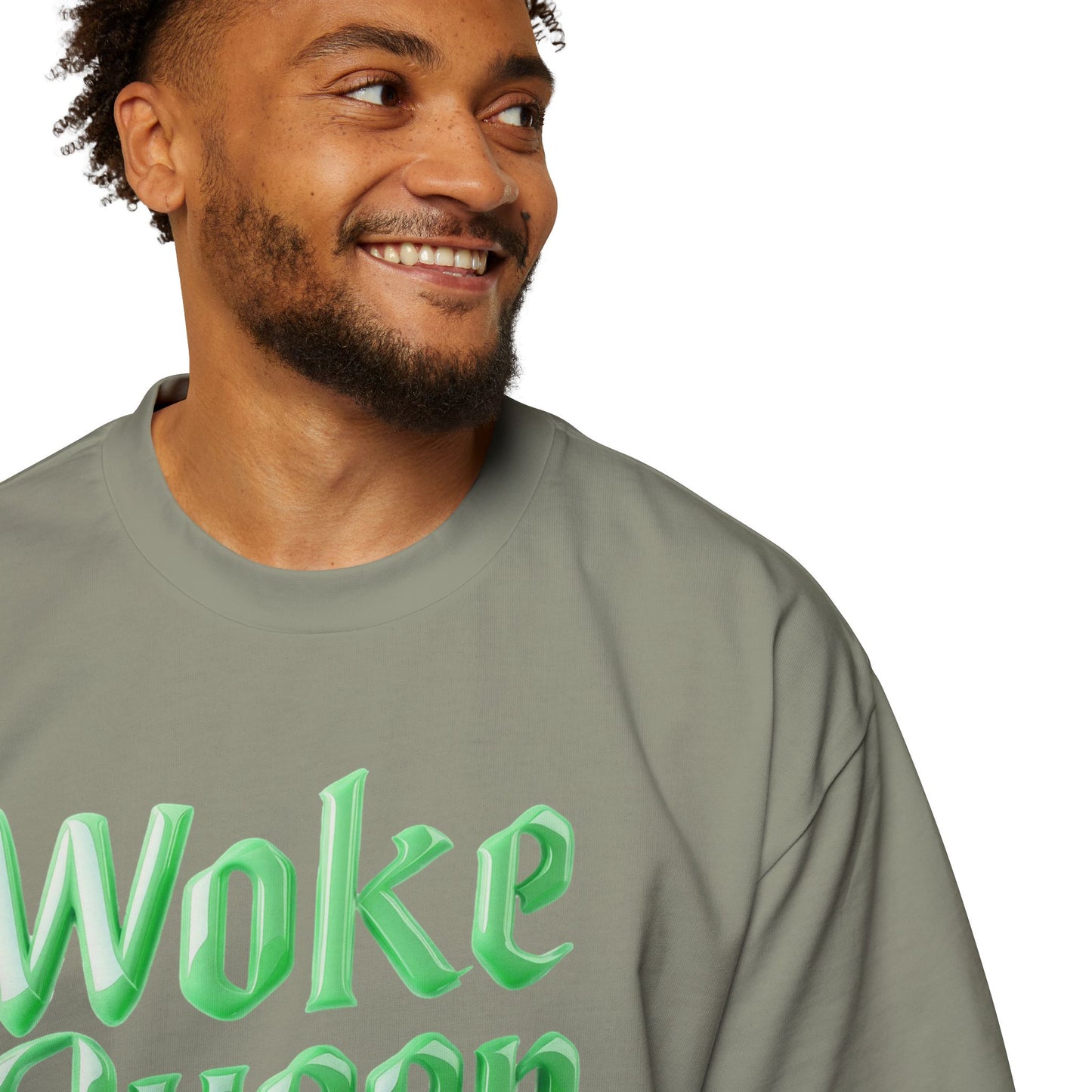 Unisex Heavy Oversized Woke Queen Green Tee