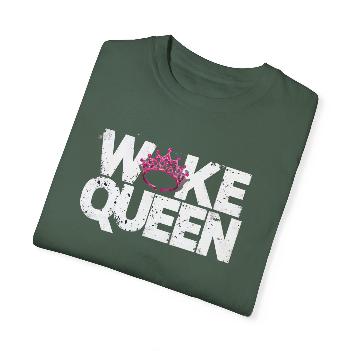 Unisex WOKE QUEEN Tiara Style Garment-Dyed T-shirt