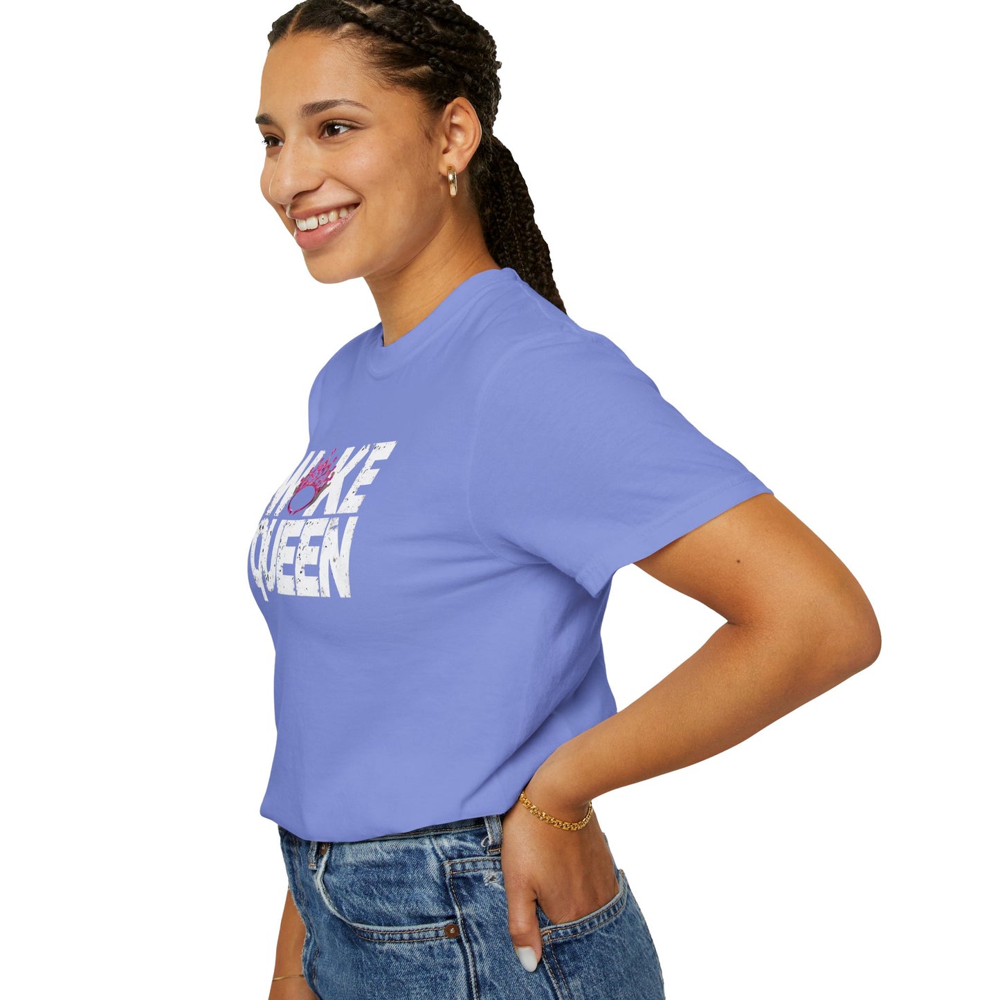 Unisex WOKE QUEEN Tiara Style Garment-Dyed T-shirt