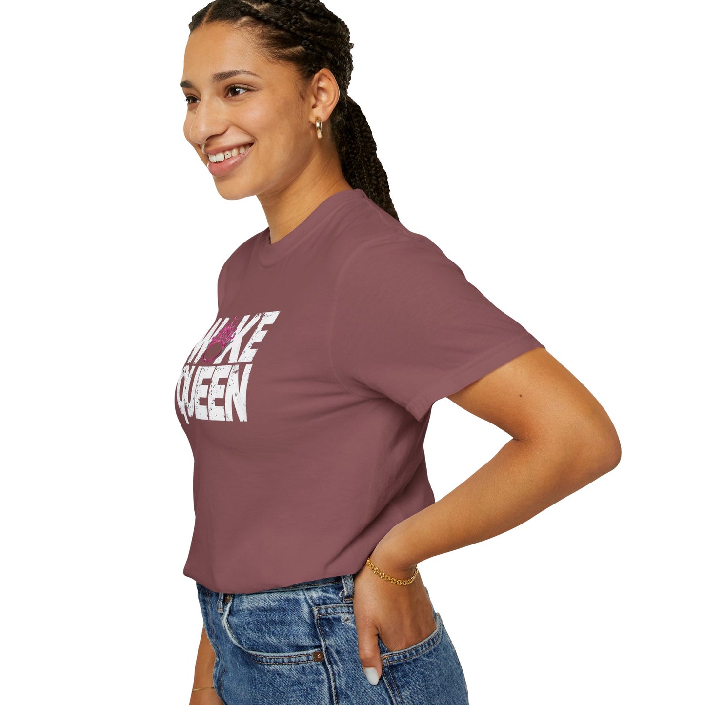 Unisex WOKE QUEEN Tiara Style Garment-Dyed T-shirt