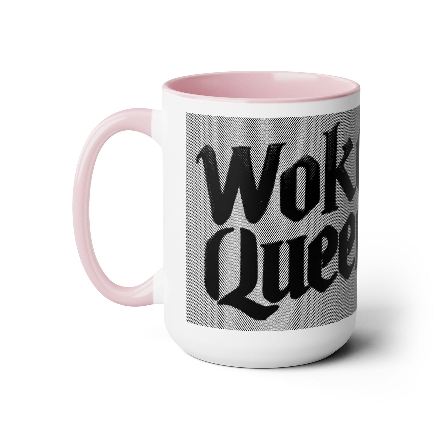 Woke Queen Two-Tone Coffee Mugs, 15oz