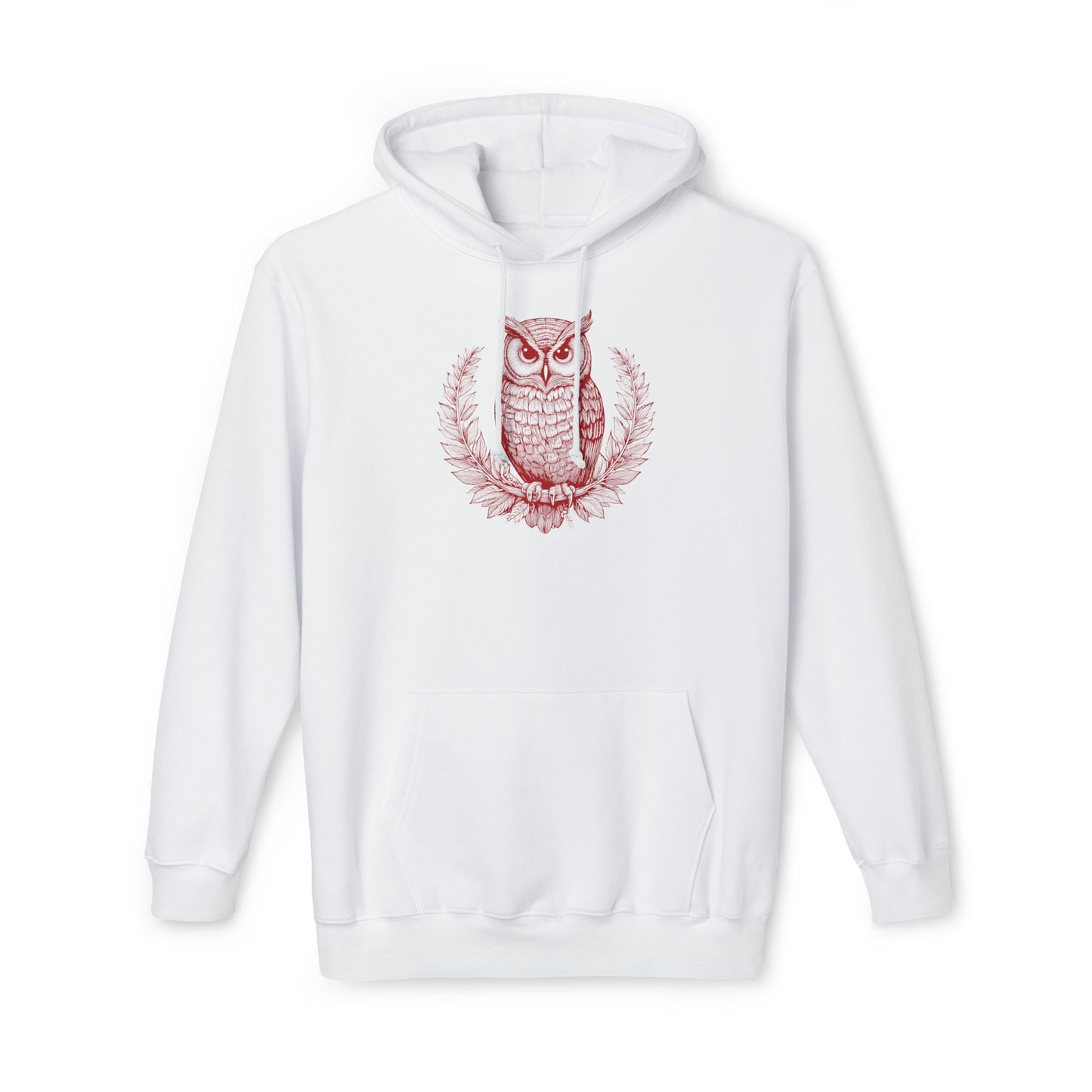 Owl Design Unisex Hooded Sweatshirt - Cozy & Stylish Gift for Nature Lovers