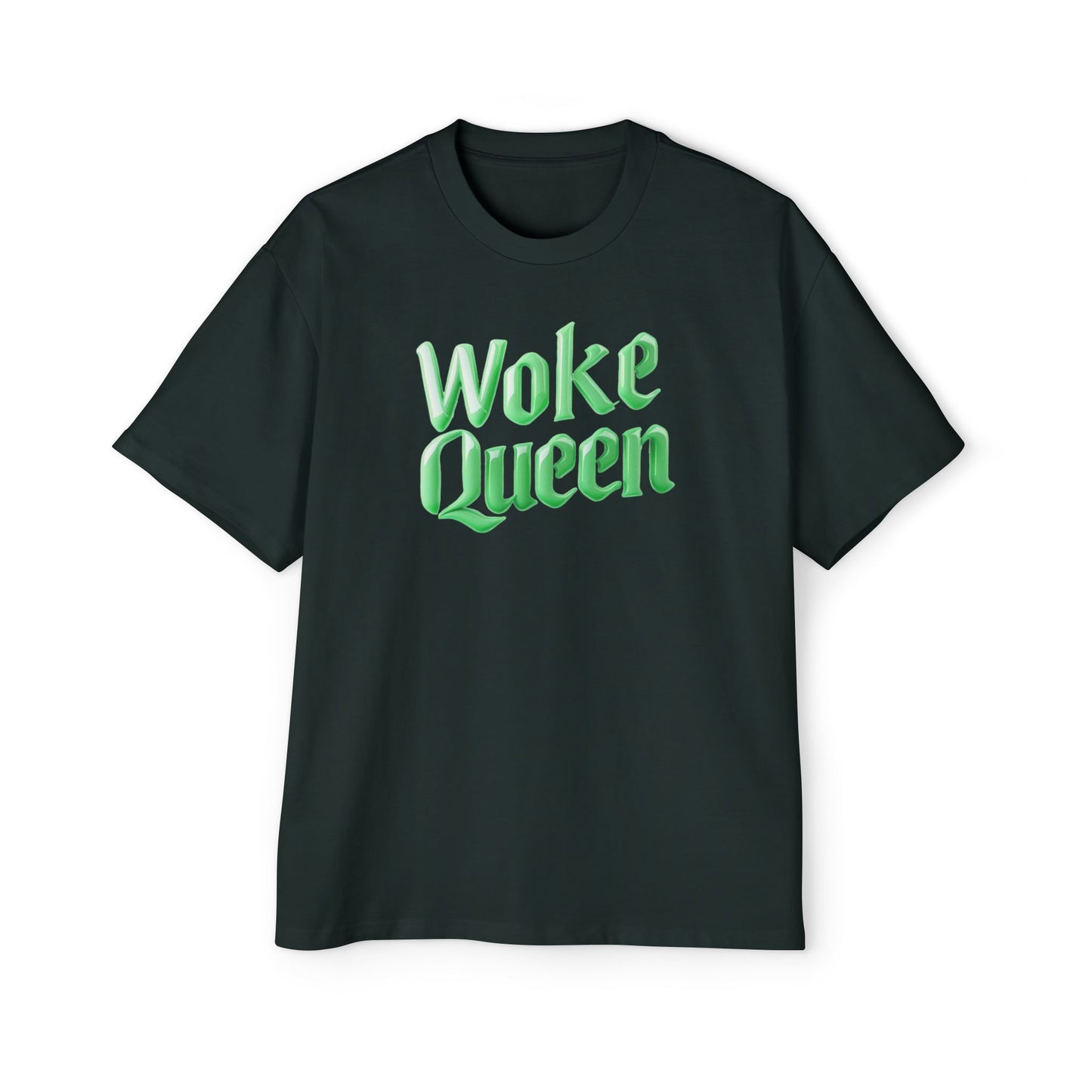 Unisex Heavy Oversized Woke Queen Green Tee