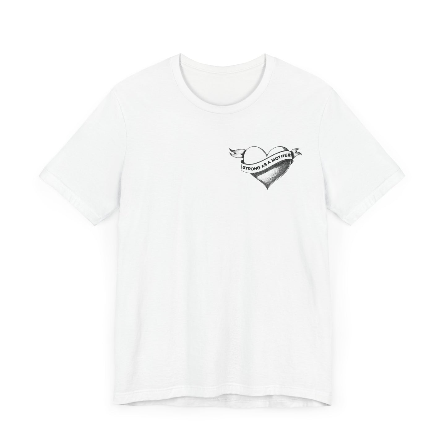 Unisex Strong as a Mother Rockabilly Heart Jersey Short Sleeve Tee