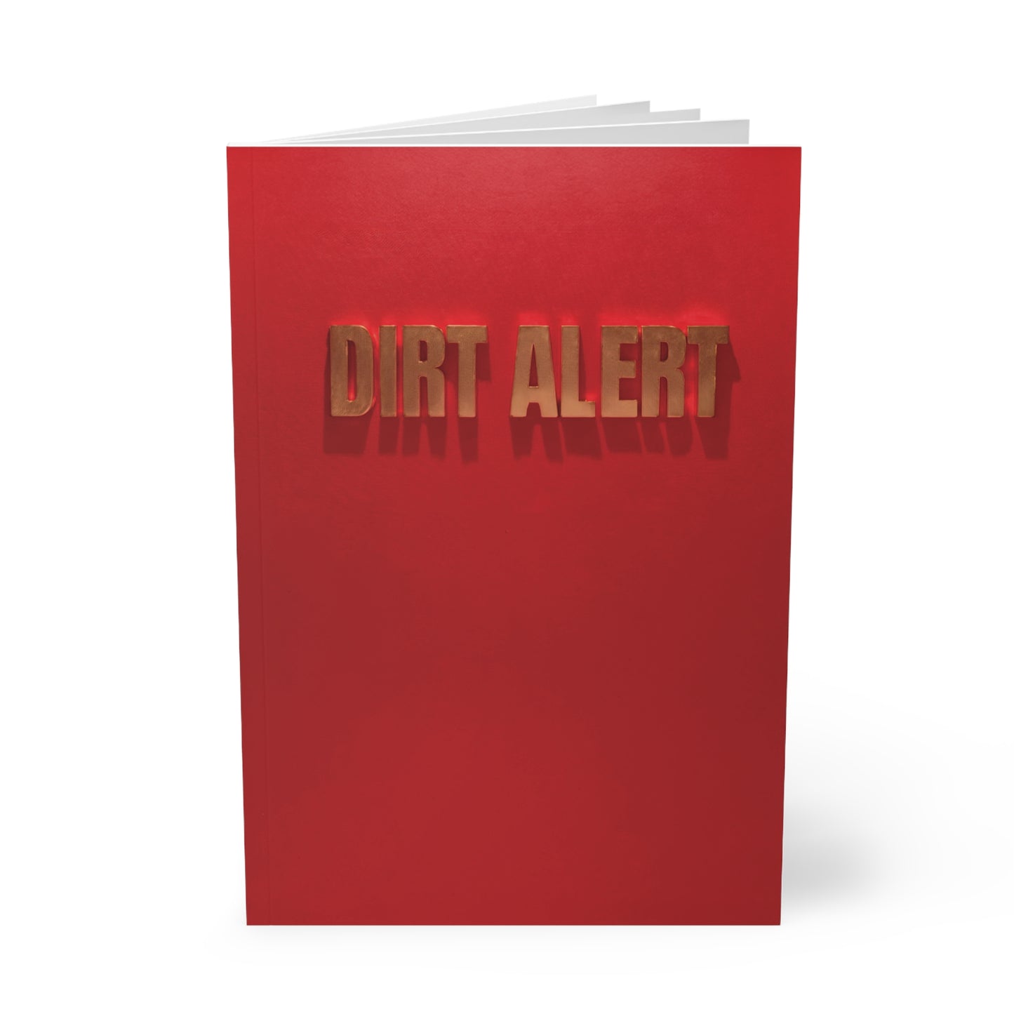 Red Gold Dirt Alert - Softcover Notebook, A5