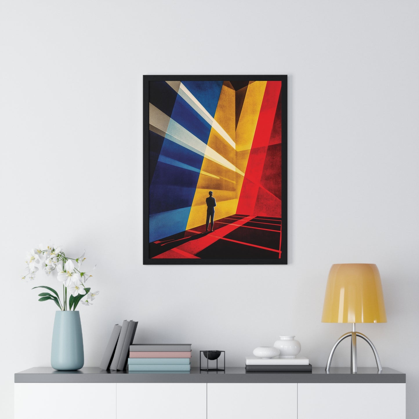 Bauhaus Mister Movie Theater Vertical Framed Poster