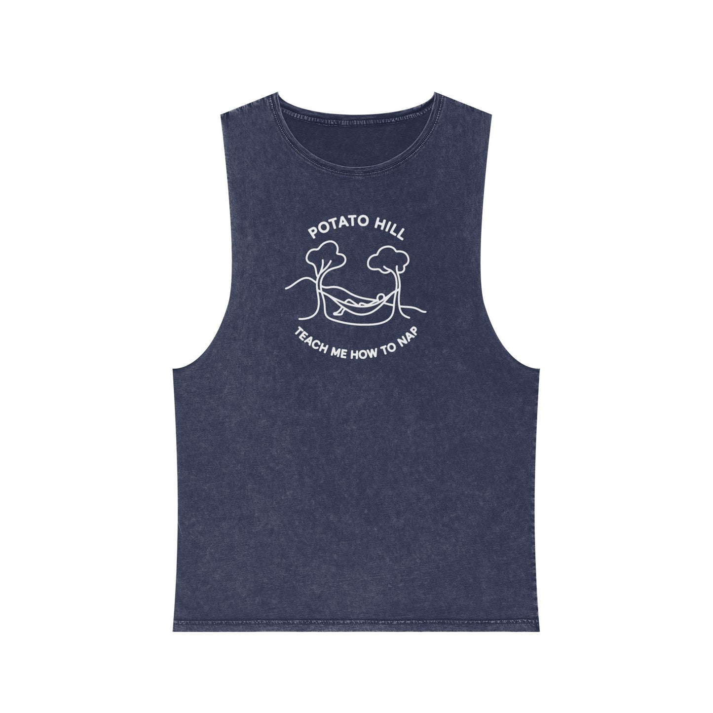 Casual Graphic Tank Top, Potato Hill Teach Me How to Nap, Summer Apparel, Unisex Summer Shirt, Gift for Him, Her, Outdoor Wear, Beach Style