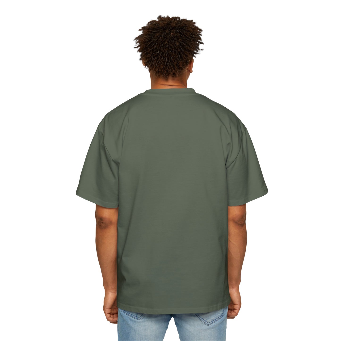Men's Heavy Oversized Woke Queen Green Tee