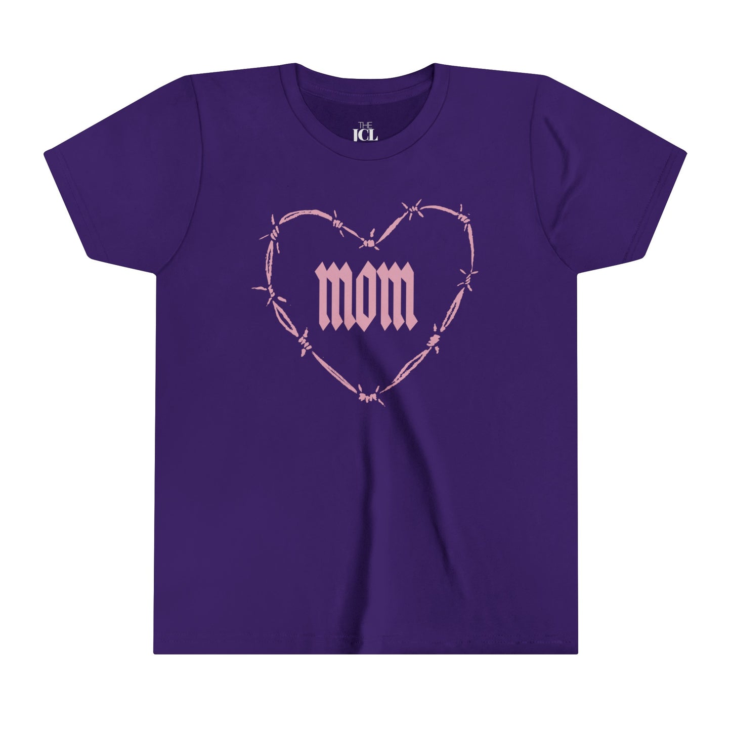 I HEART MOM Youth Short Sleeve Tee