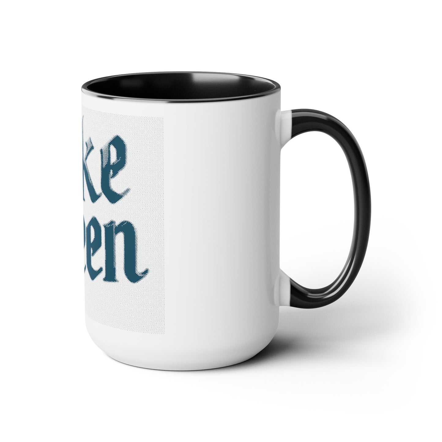 Woke Queen Two-Tone Coffee Mugs, 15oz
