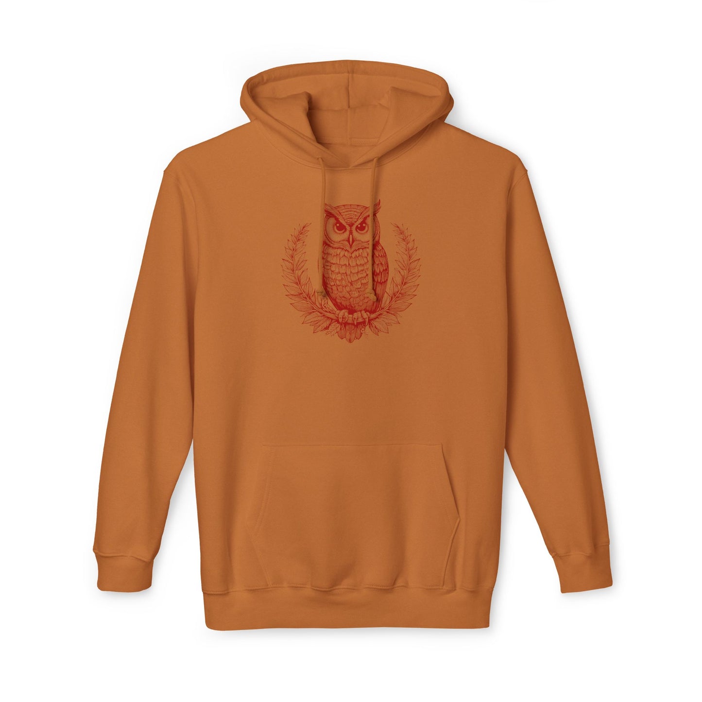 Owl Design Unisex Hooded Sweatshirt - Cozy & Stylish Gift for Nature Lovers