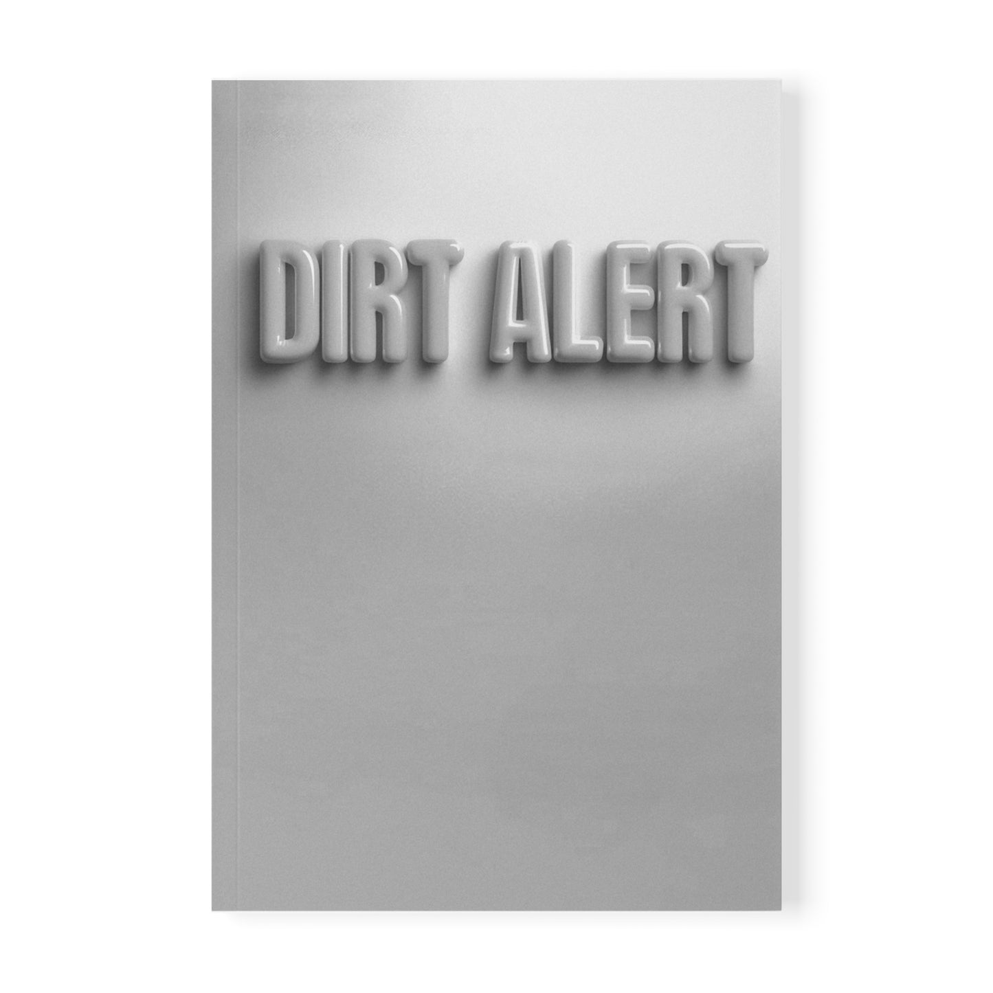 Grey Dirt Alert - Softcover Notebook, A5