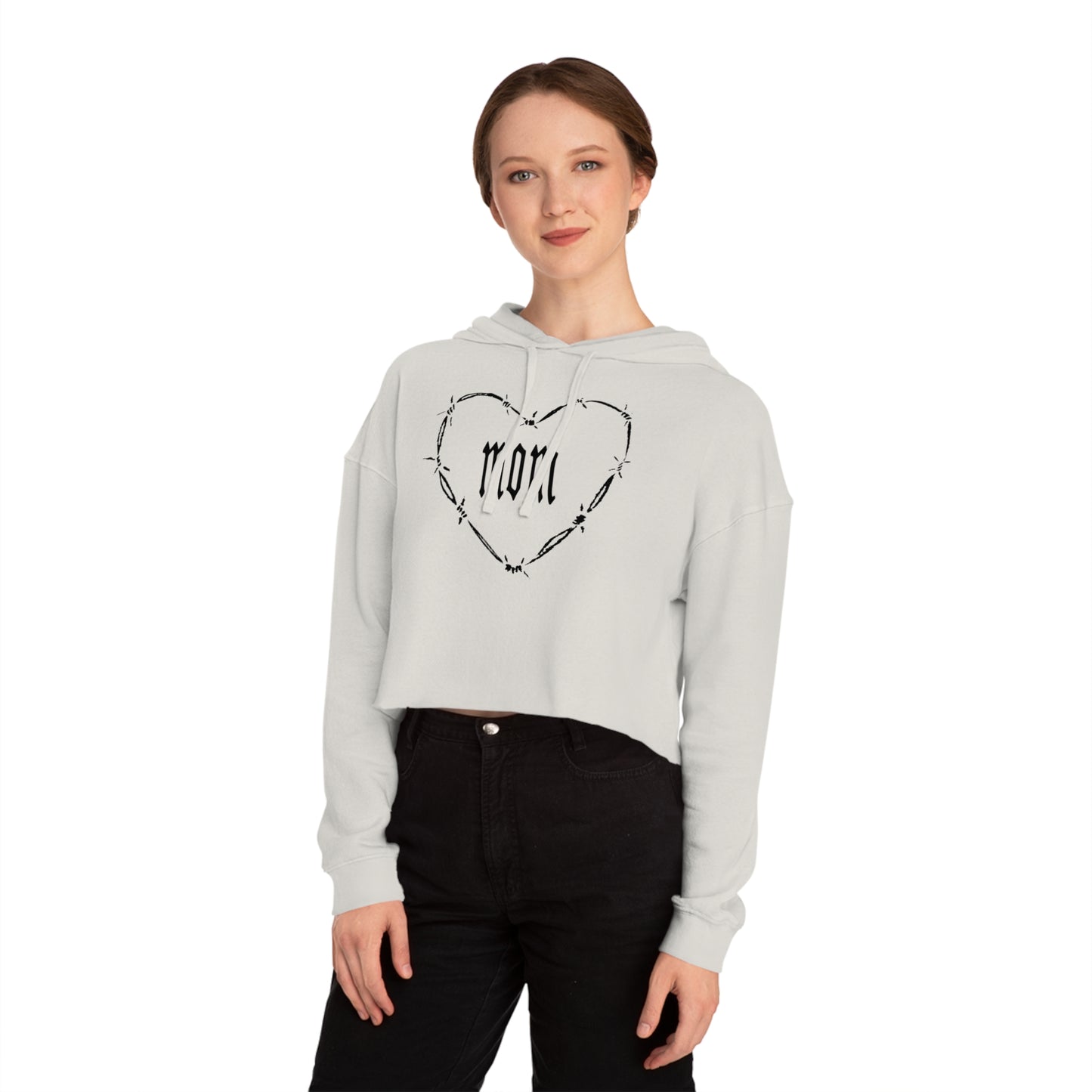 Barbed Heart Women’s Cropped Hooded Sweatshirt