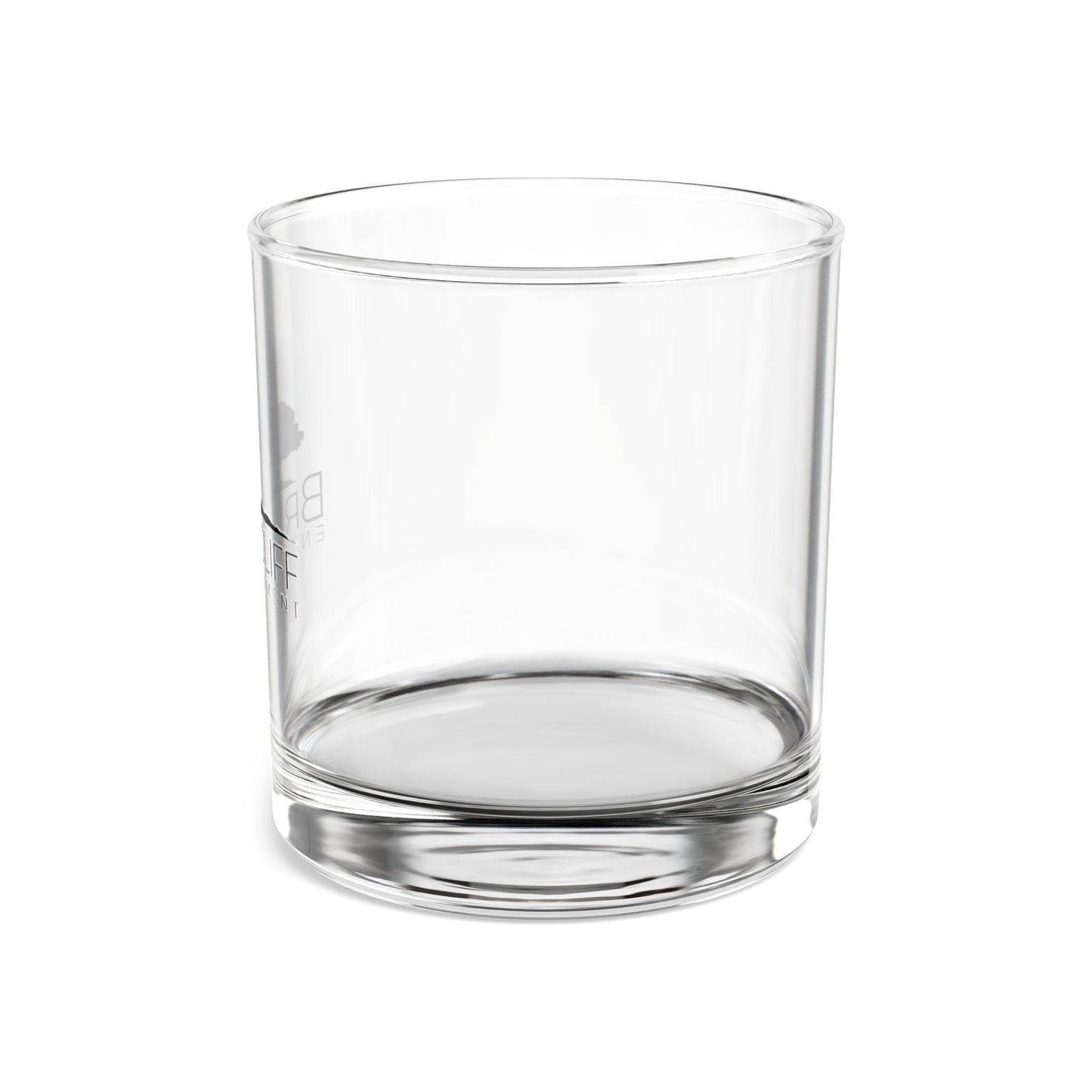 BCF Black Logo Rocks Glass, 10oz
