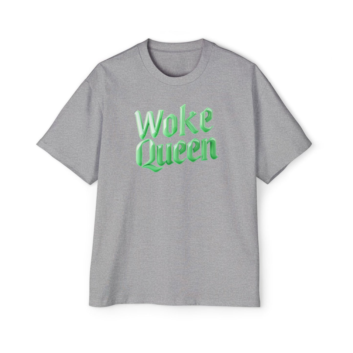 Unisex Heavy Oversized Woke Queen Green Tee