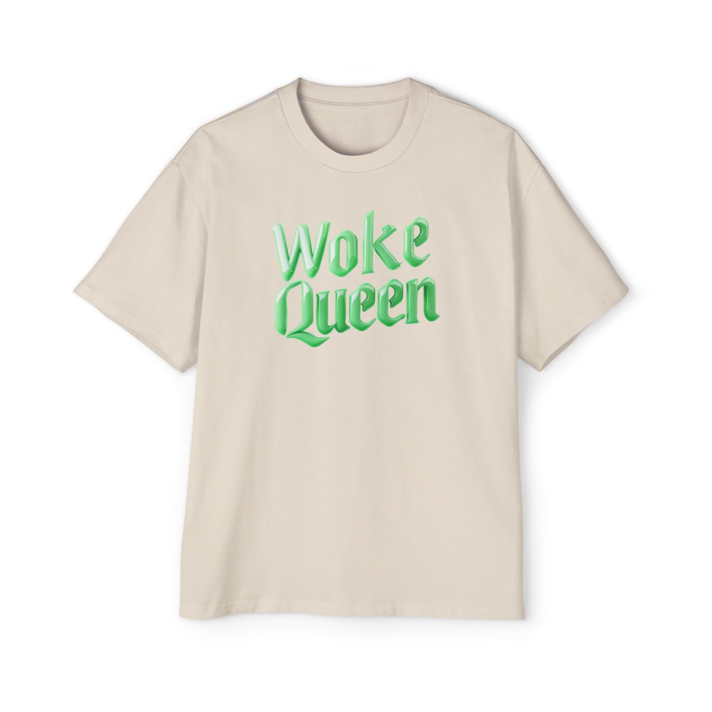 Unisex Heavy Oversized Woke Queen Green Tee
