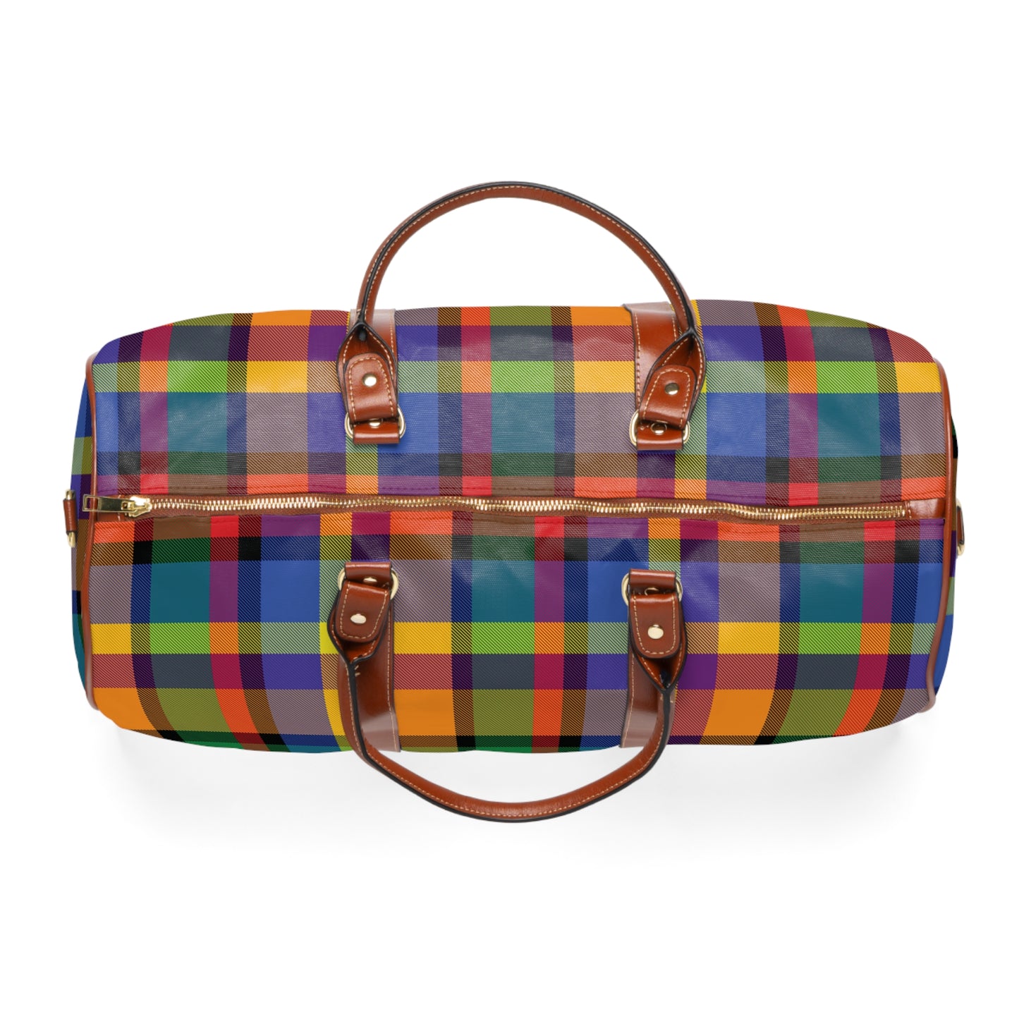 Bright and Happy Plaid Travel Bag