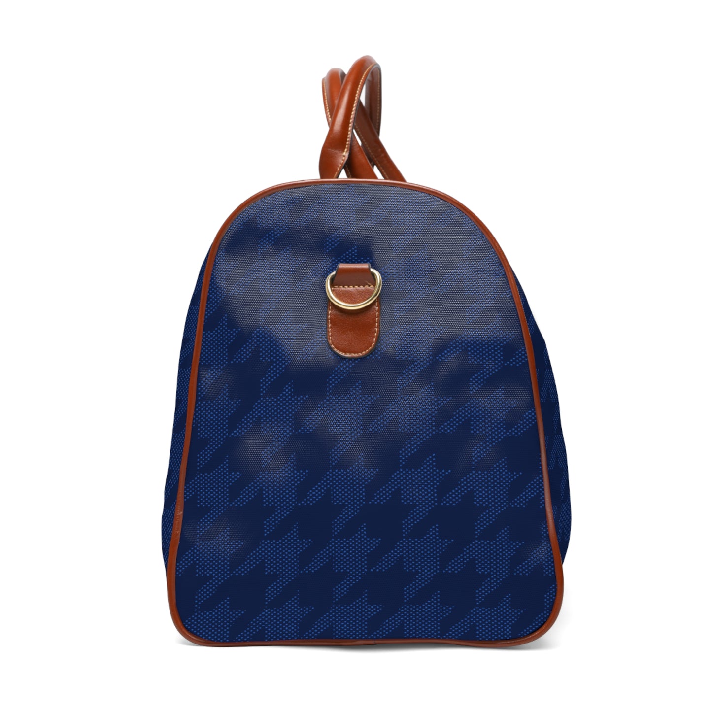 Blue Houndstooth Travel Bag