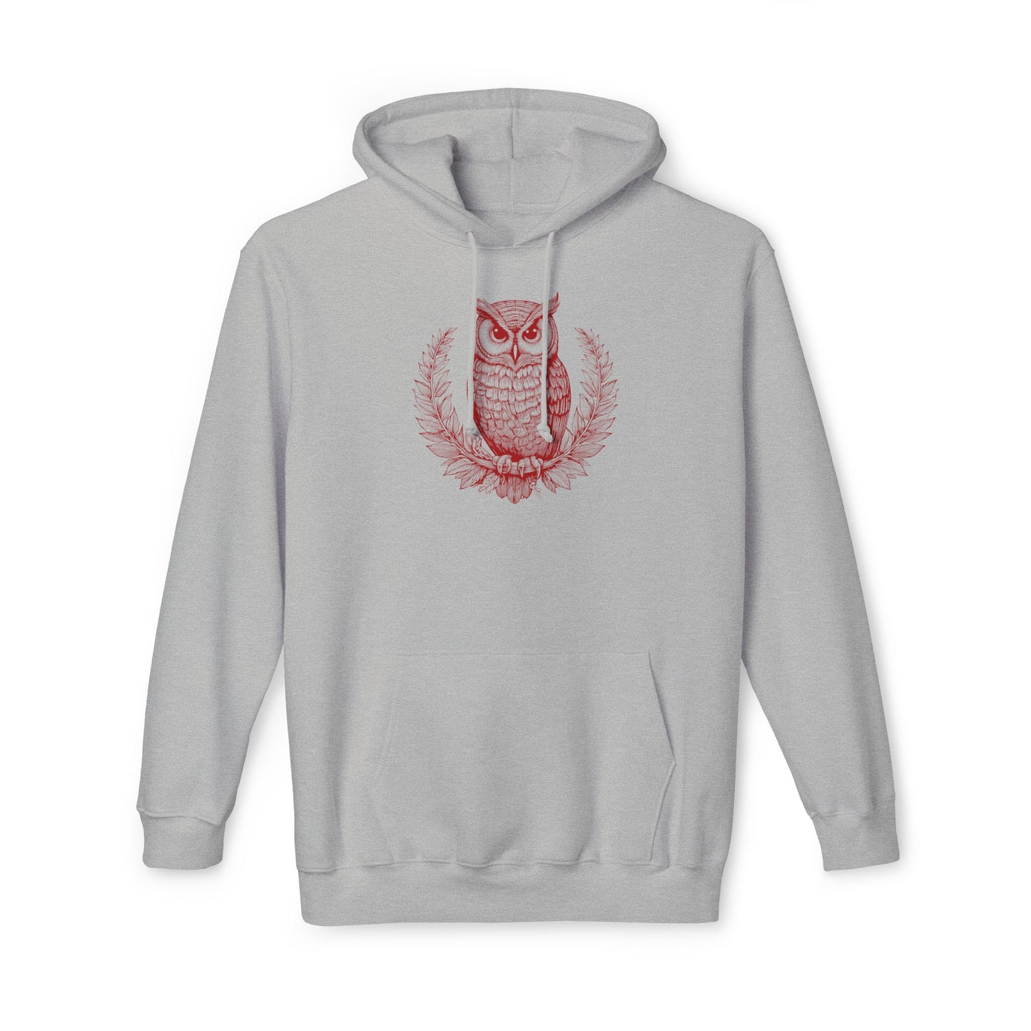 Owl Design Unisex Hooded Sweatshirt - Cozy & Stylish Gift for Nature Lovers