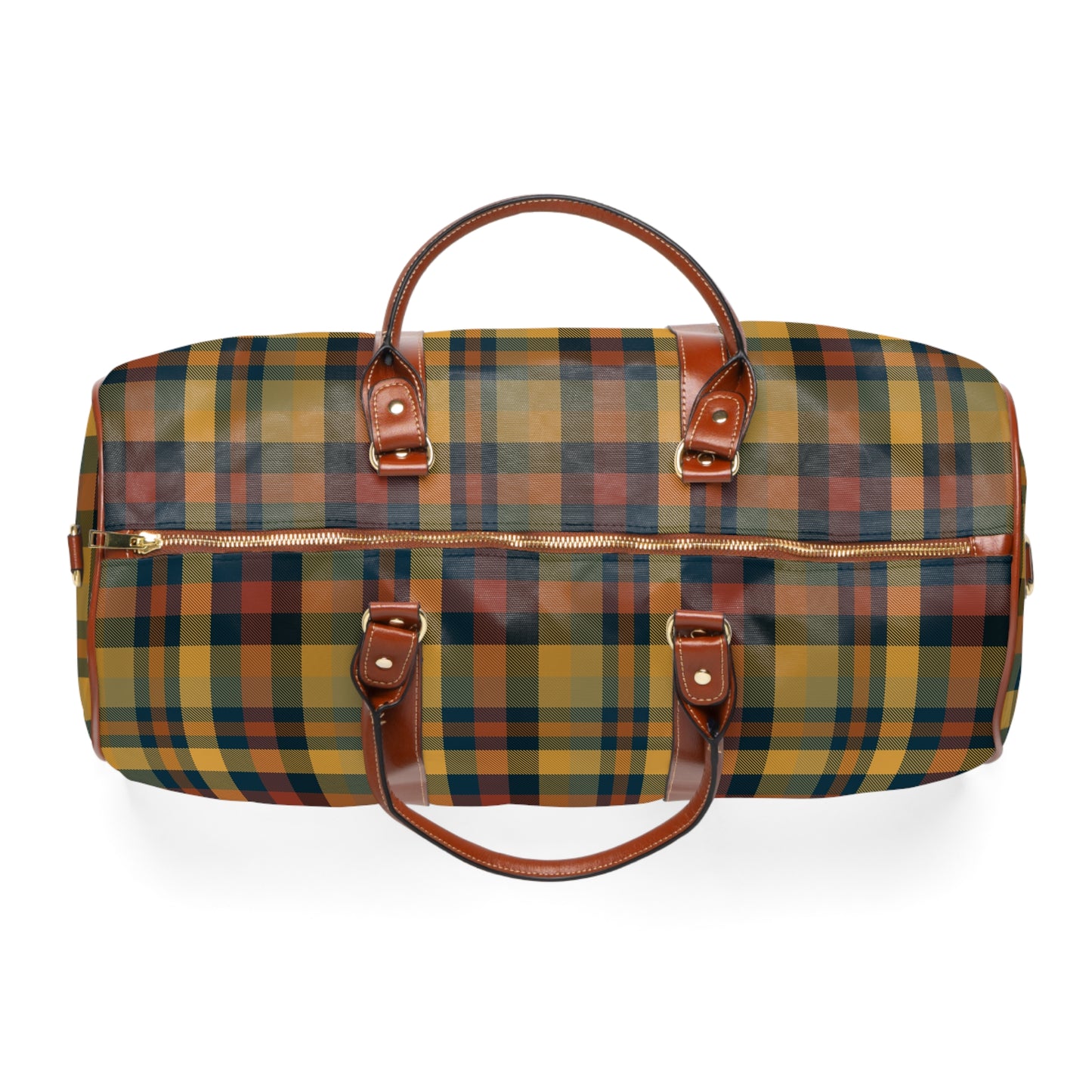 Earthtone Plaid Travel Bag
