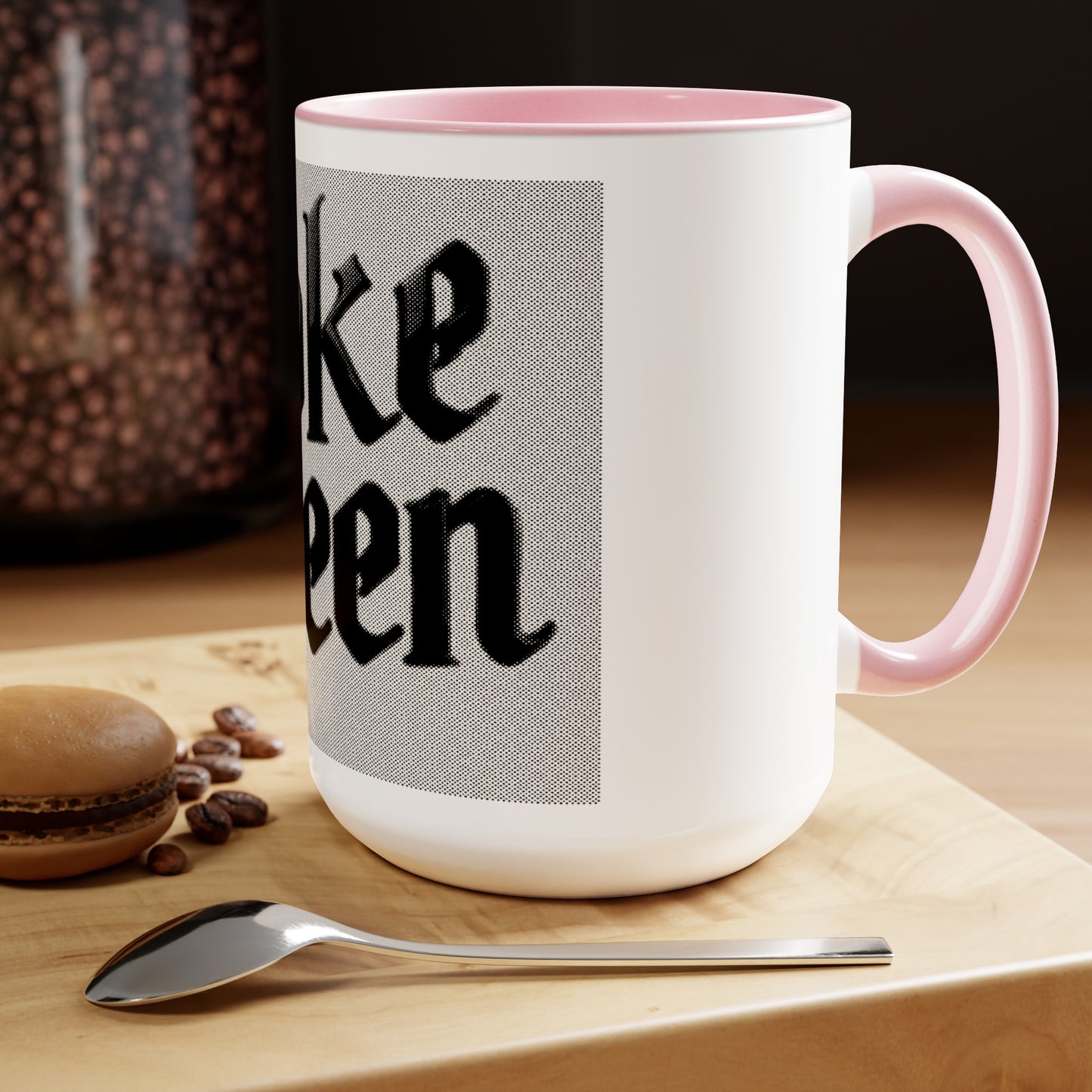 Woke Queen Two-Tone Coffee Mugs, 15oz
