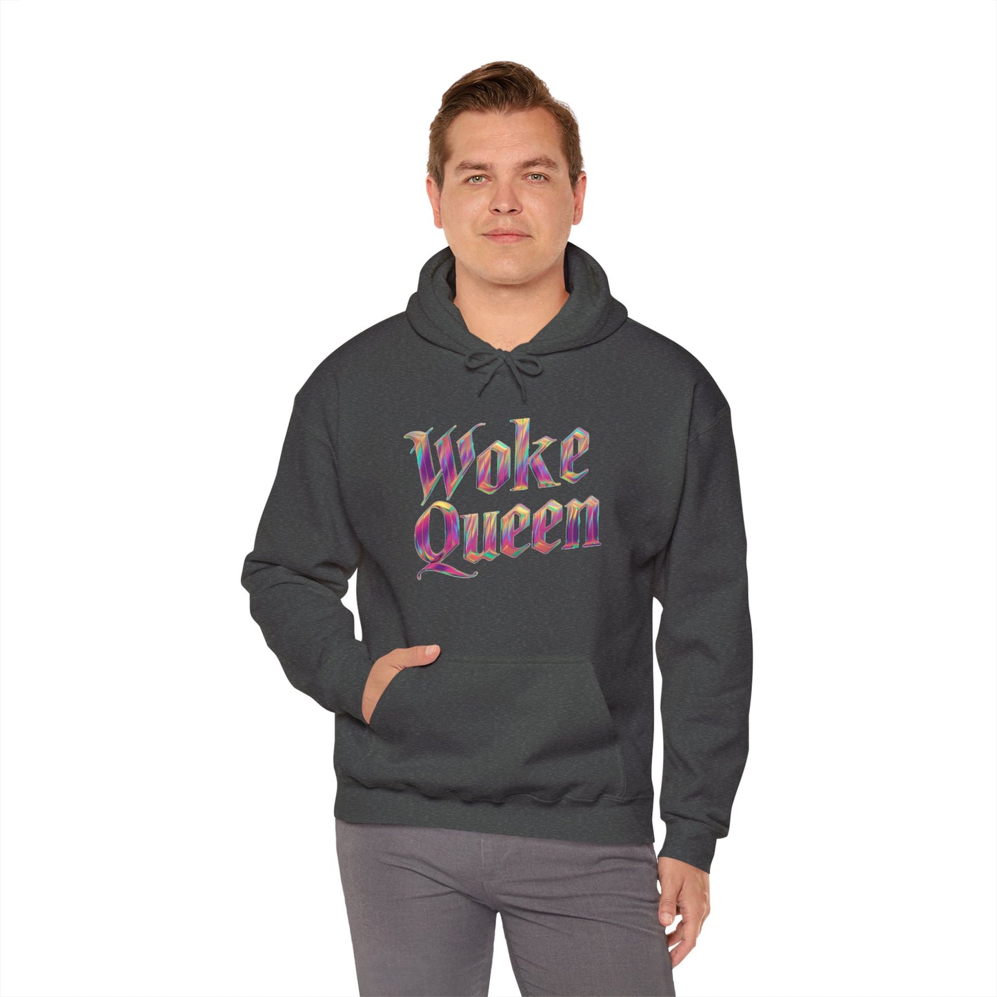 Unisex Woke Queen Gothic Iridescence Hooded Sweatshirt