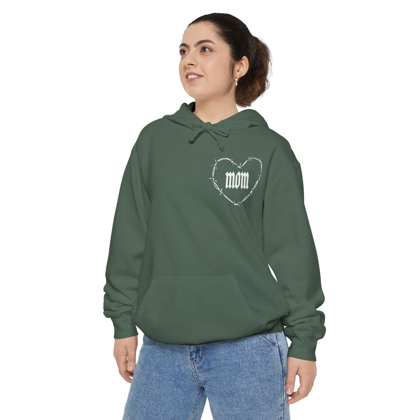 Unisex I Heart Mom Garment-Dyed MotherHoodie